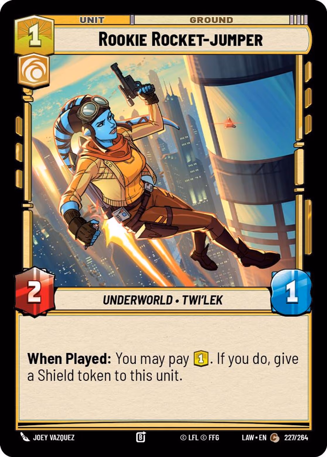 Rookie Rocket-jumper LAW-227 Star Wars Unlimited card