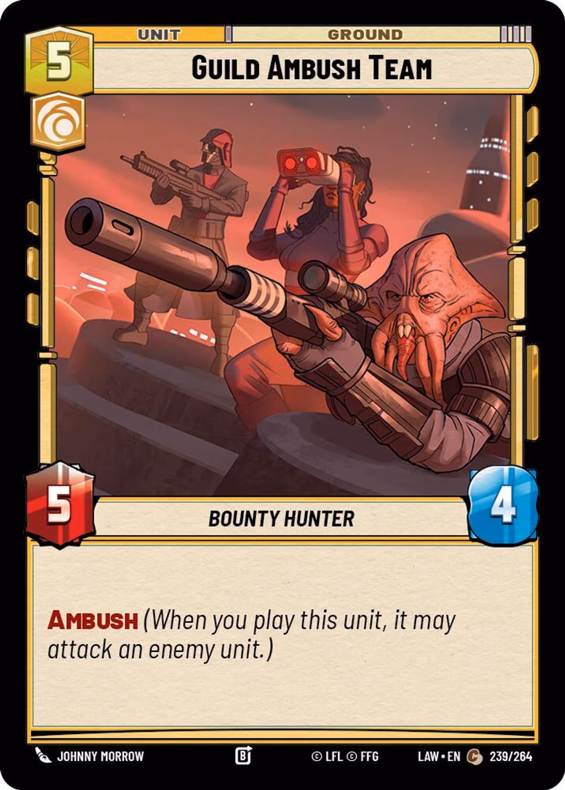Guild Ambush Team LAW-239 Star Wars Unlimited card