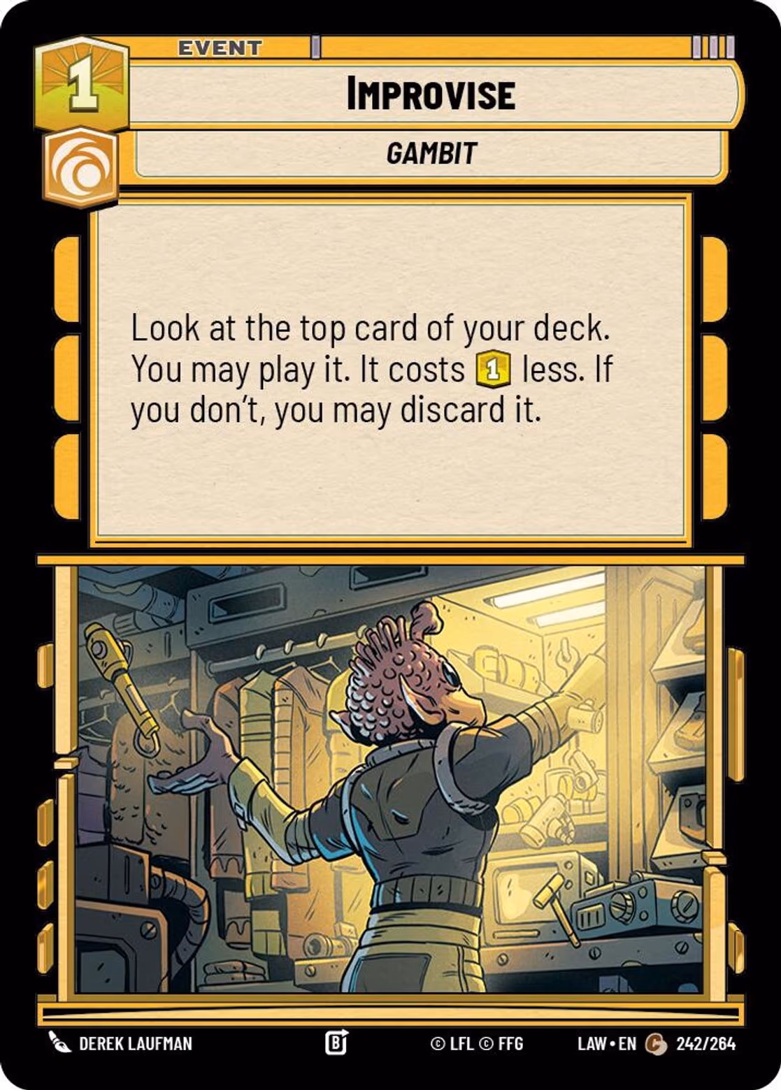 Improvise LAW-242 Star Wars Unlimited card