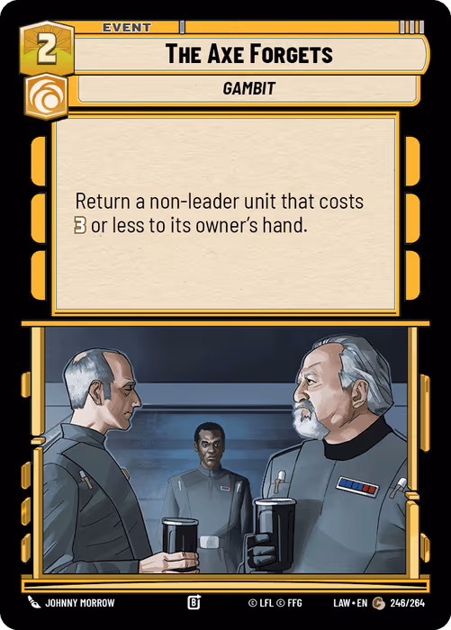 The Axe Forgets LAW-246 Star Wars Unlimited card