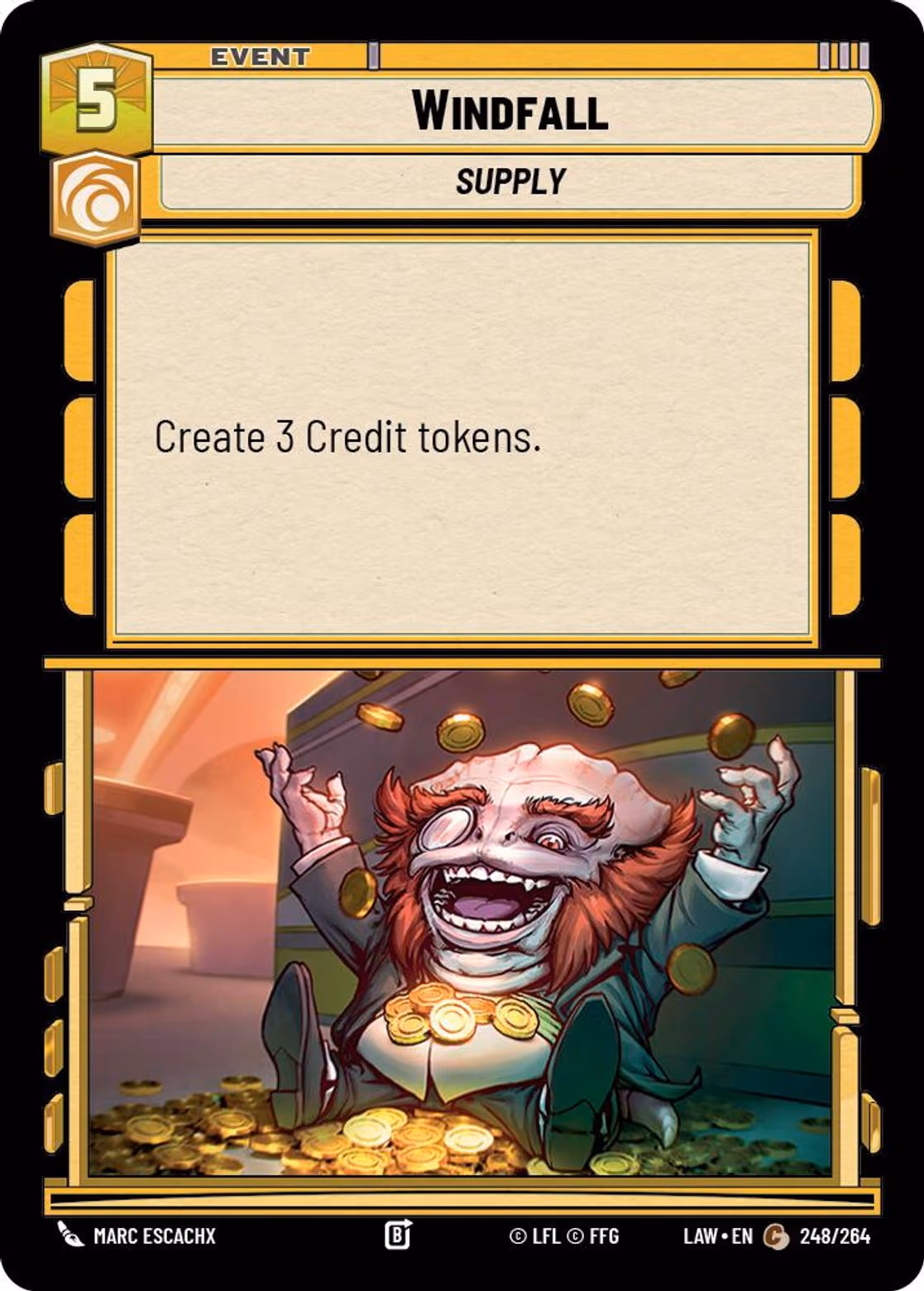 Windfall LAW-248 Star Wars Unlimited card