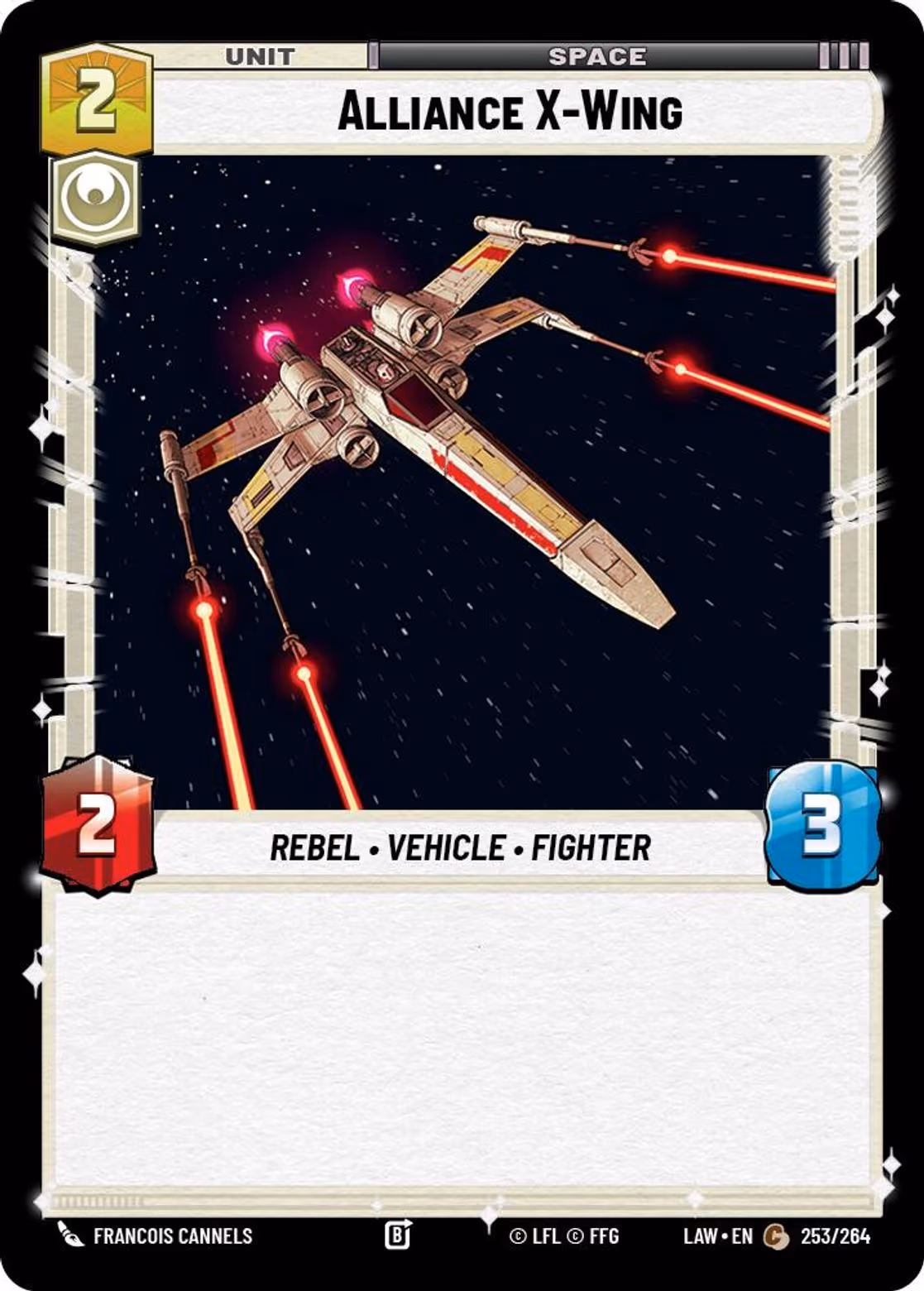 Alliance X-Wing LAW-253 Star Wars Unlimited card