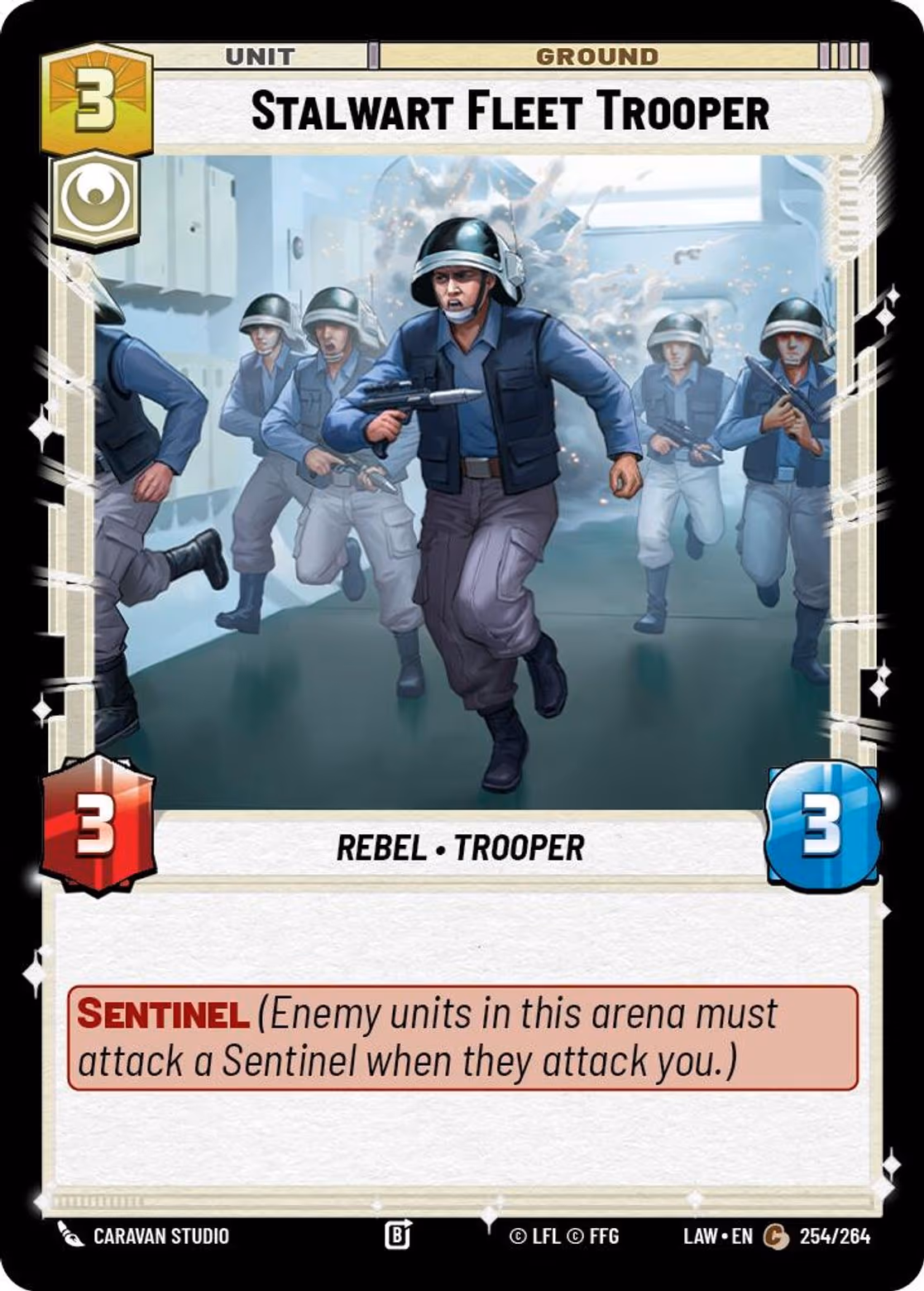 Stalwart Fleet Trooper LAW-254 Star Wars Unlimited card