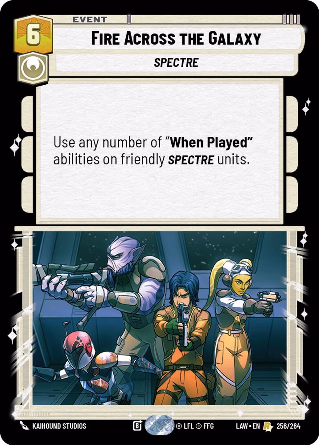 Fire Across the Galaxy LAW-256 Star Wars Unlimited card