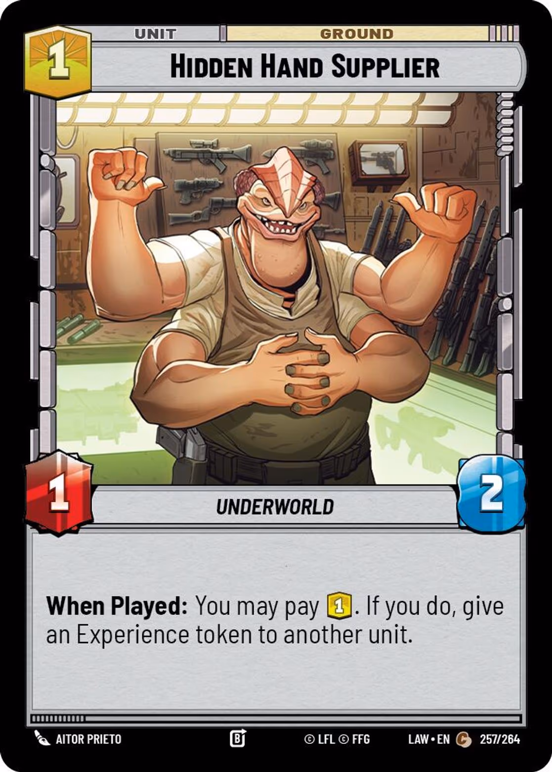 Hidden Hand Supplier LAW-257 Star Wars Unlimited card