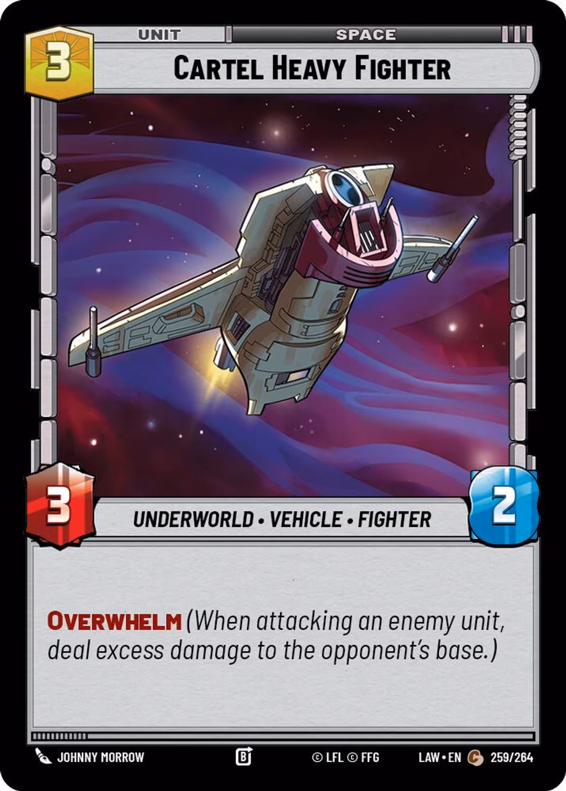 Cartel Heavy Fighter LAW-259 Star Wars Unlimited card
