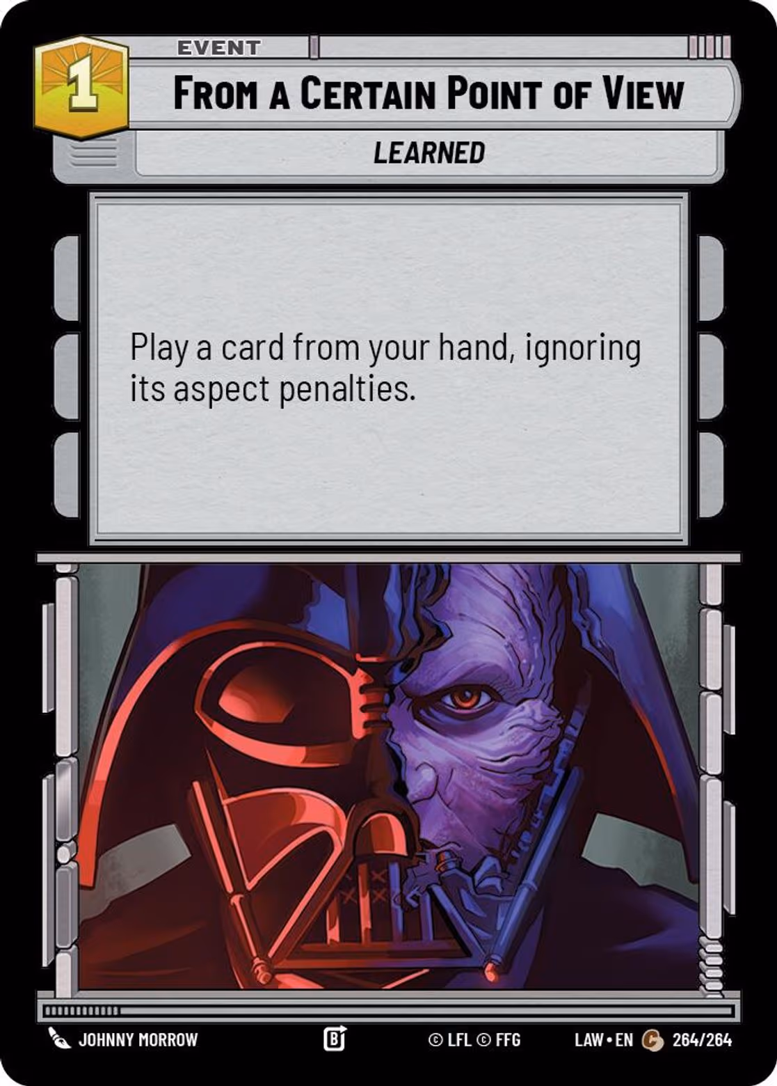 From a Certain Point of View LAW-264 Star Wars Unlimited card