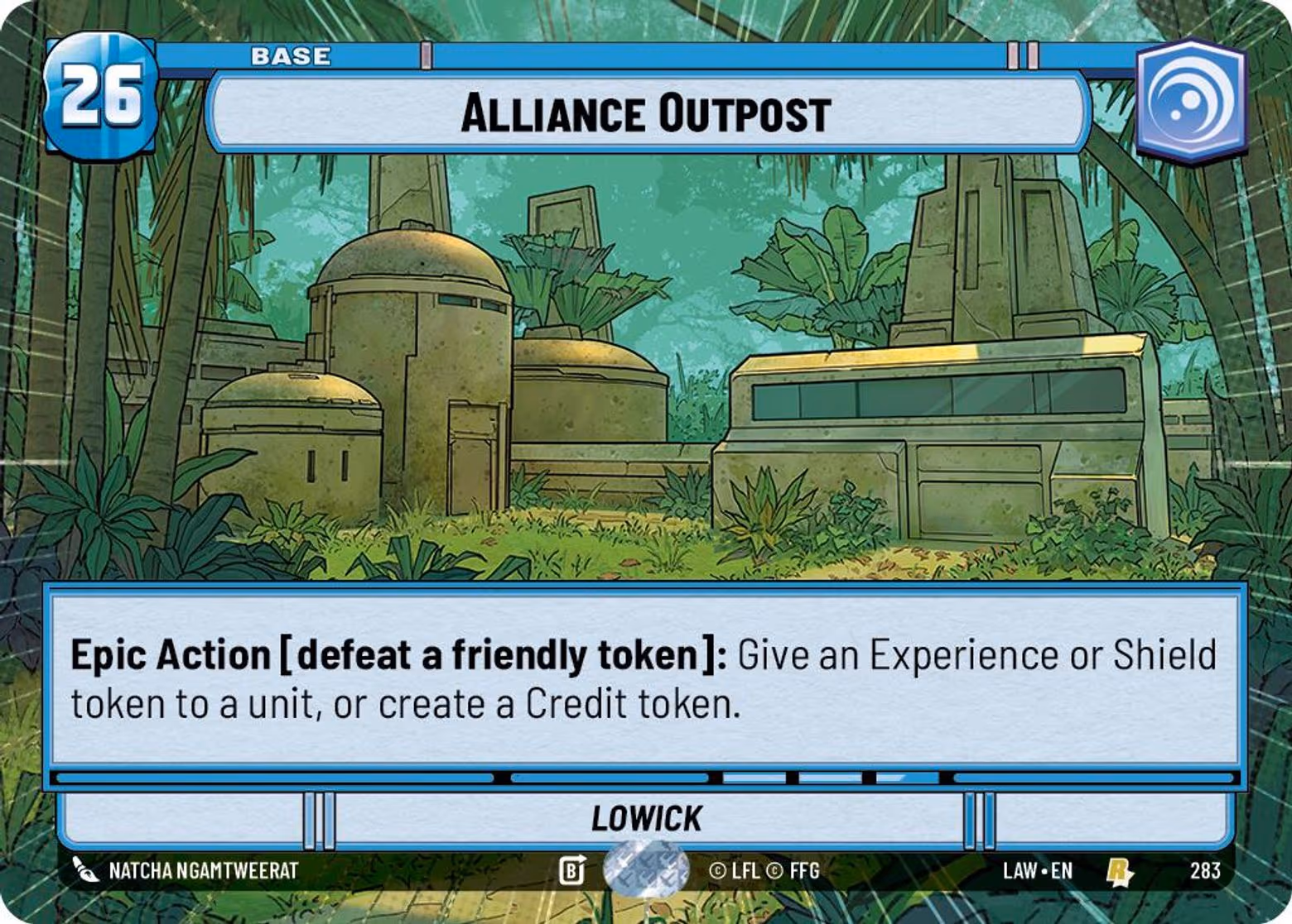 Alliance Outpost - Lowick LAW-283 Hyperspace Star Wars Unlimited card