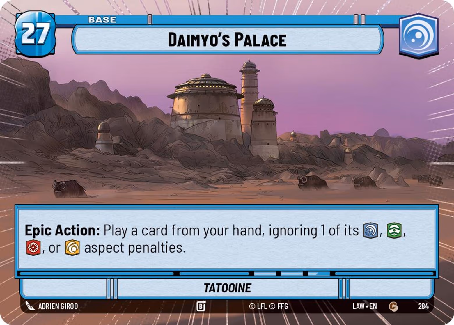 Daimyo's Palace - Tatooine LAW-284 Hyperspace Star Wars Unlimited card