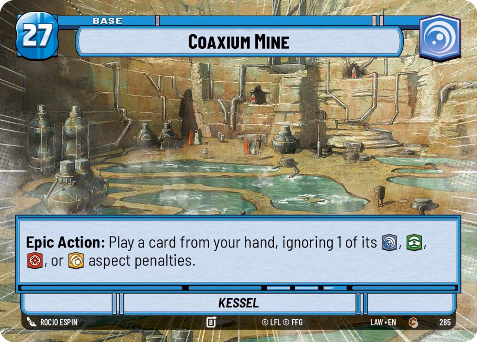 Coaxium Mine - Kessel LAW-285 Hyperspace Star Wars Unlimited card
