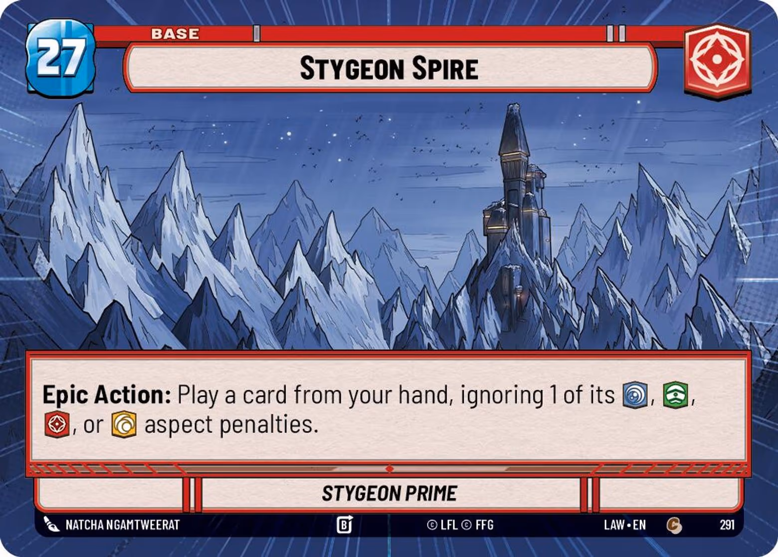 Stygeon Spire - Stygeon Prime LAW-291 Hyperspace Star Wars Unlimited card
