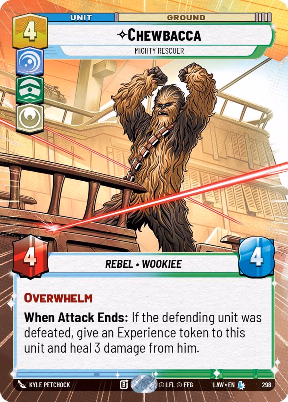 Chewbacca - Mighty Rescuer LAW-298 Hyperspace Star Wars Unlimited card