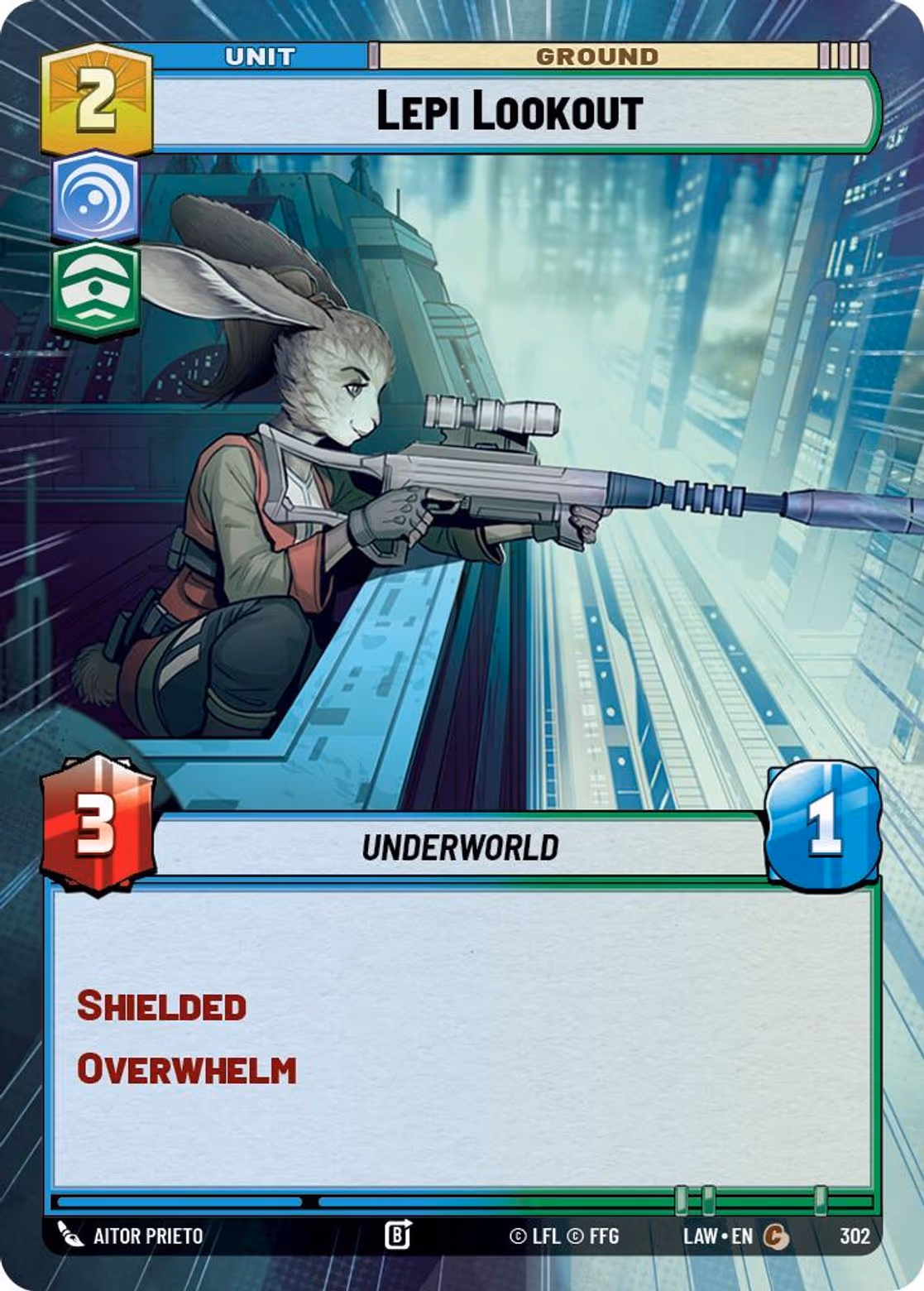 Lepi Lookout LAW-302 Hyperspace Star Wars Unlimited card