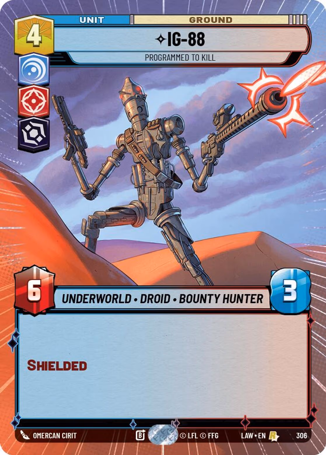 IG-88 - Programmed to Kill LAW-306 Hyperspace Star Wars Unlimited card
