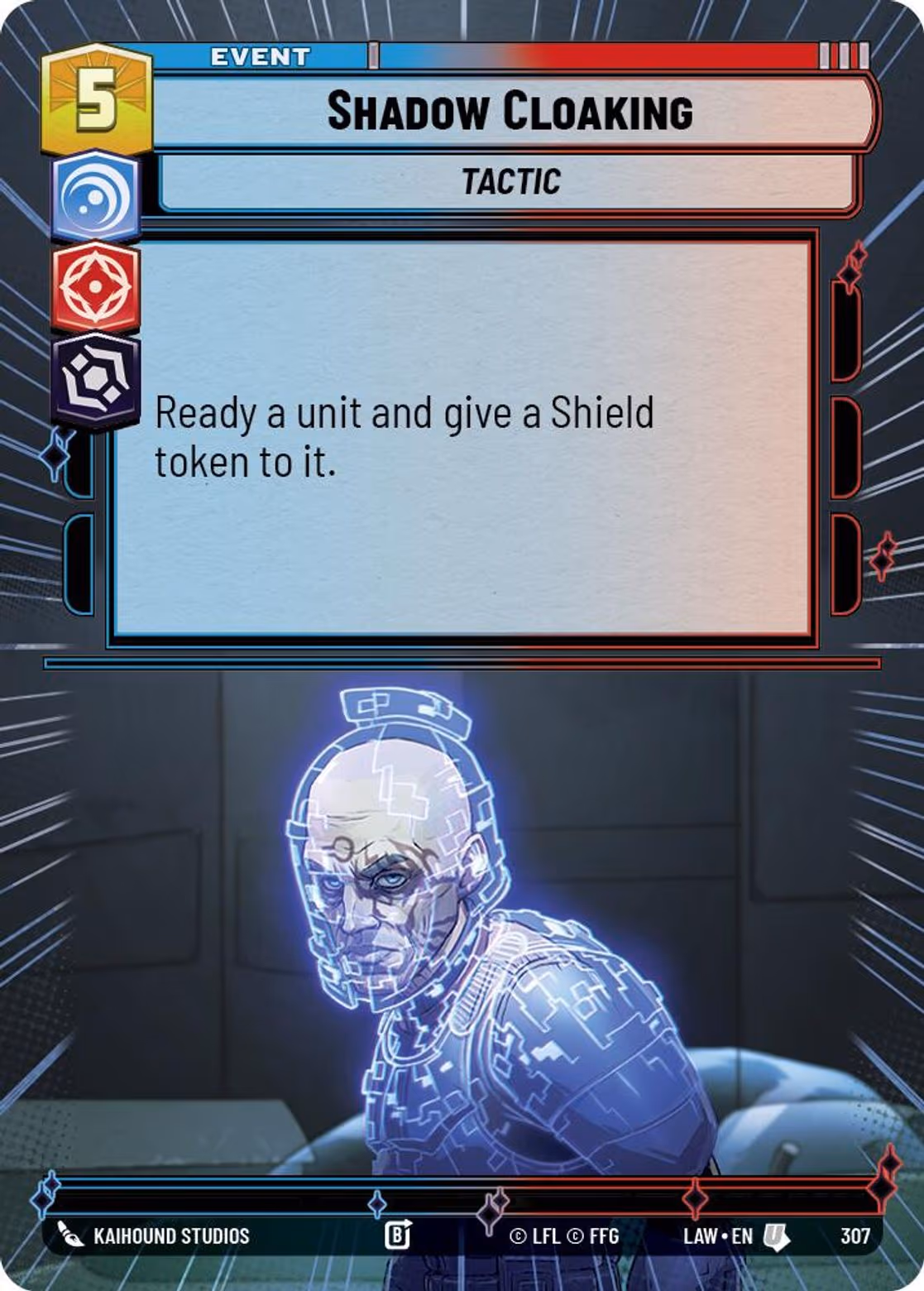 Shadow Cloaking LAW-307 Hyperspace Star Wars Unlimited card