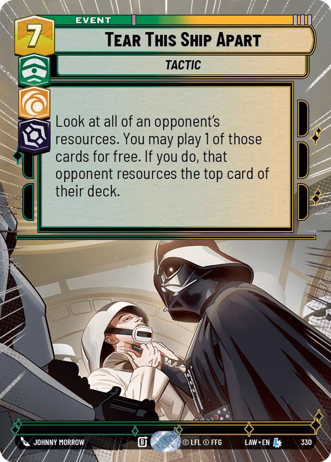 Tear This Ship Apart LAW-330 Hyperspace Star Wars Unlimited card