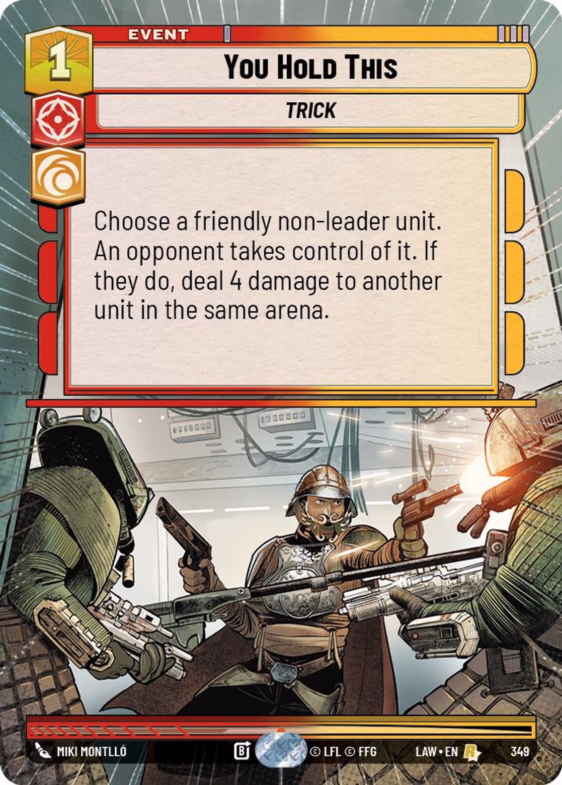 You Hold This LAW-349 Hyperspace Star Wars Unlimited card