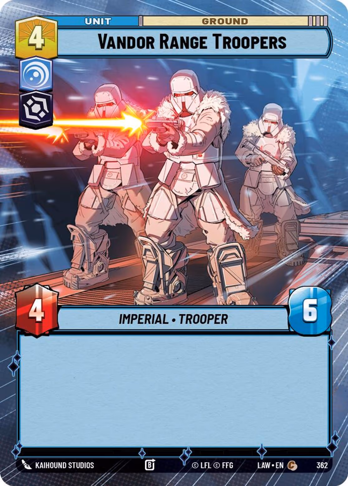Vandor Range Troopers LAW-362 Hyperspace Star Wars Unlimited card
