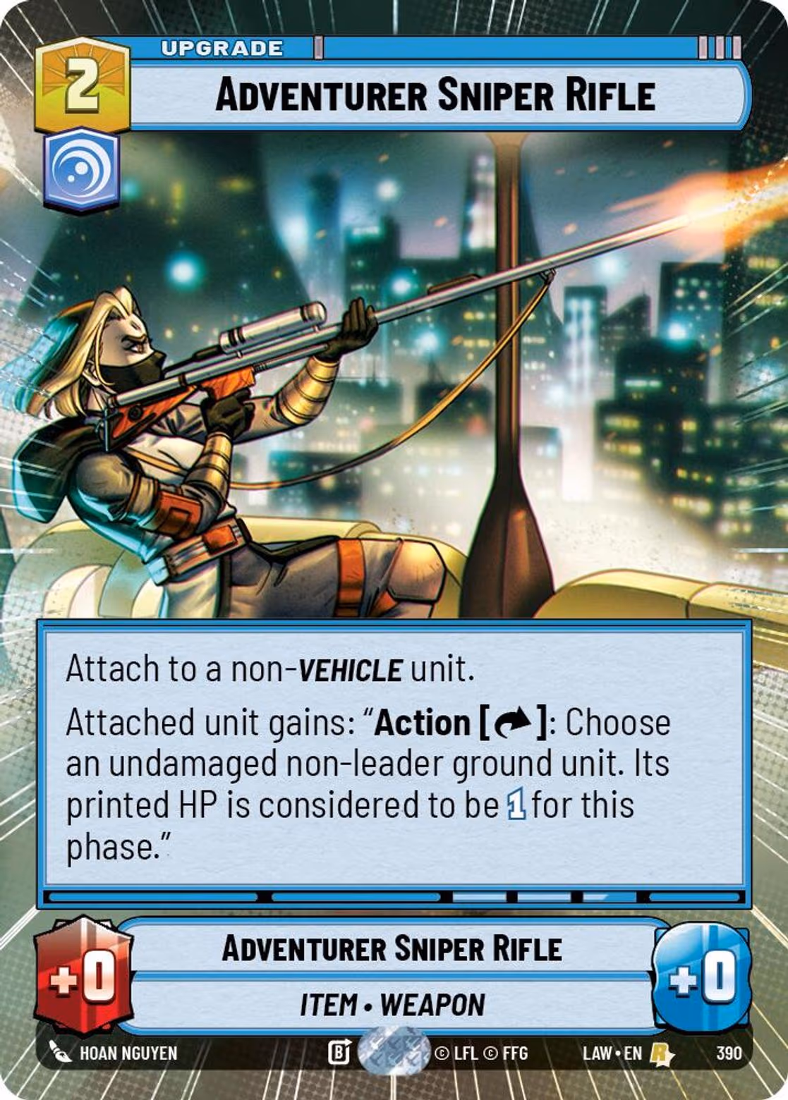 Adventurer Sniper Rifle LAW-390 Hyperspace Star Wars Unlimited card