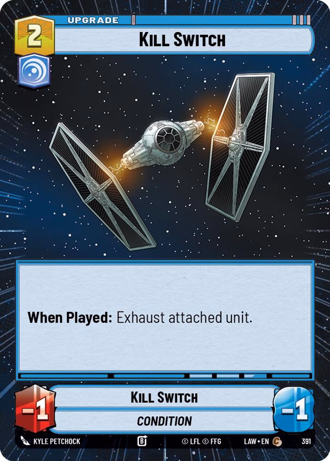 Kill Switch LAW-391 Hyperspace Star Wars Unlimited card