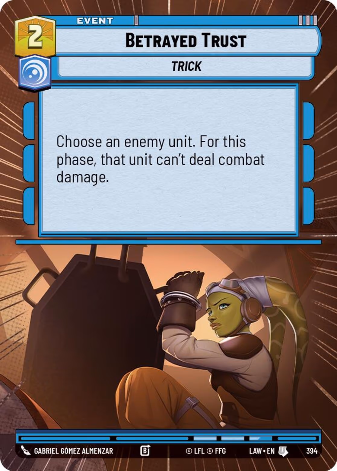 Betrayed Trust LAW-394 Hyperspace Star Wars Unlimited card