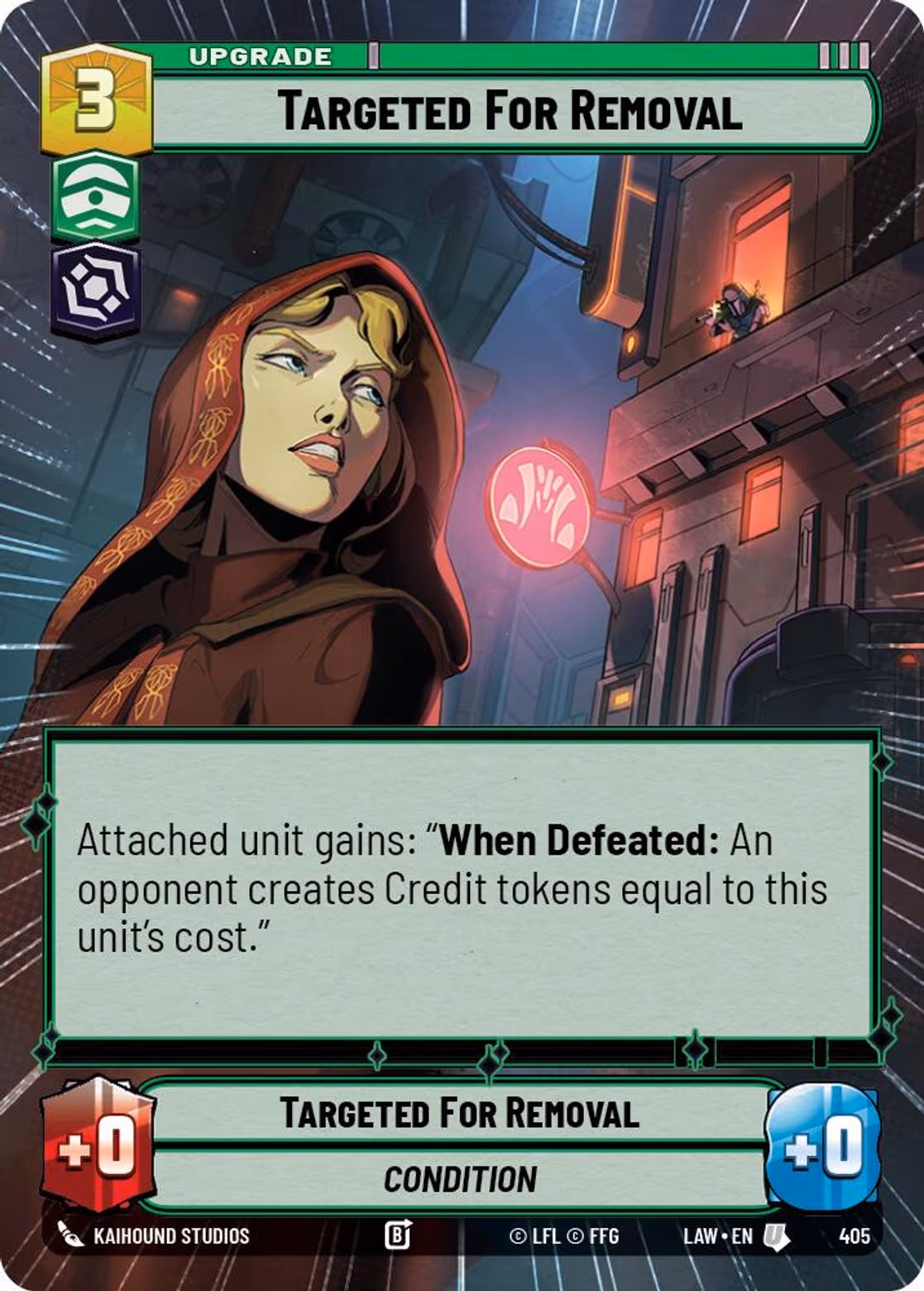 Targeted For Removal LAW-405 Hyperspace Star Wars Unlimited card