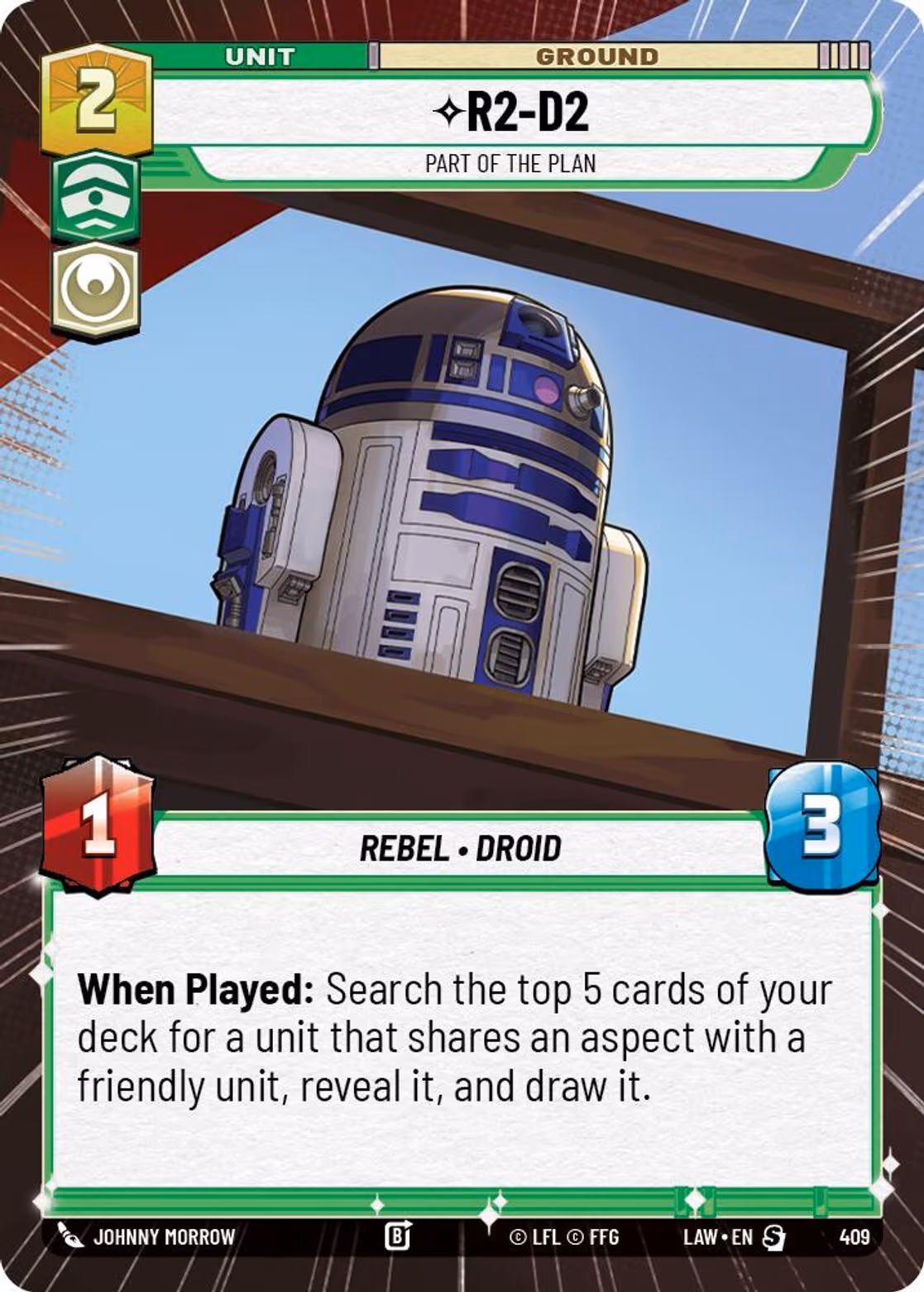 R2-D2 - Part of the Plan LAW-409 Hyperspace Star Wars Unlimited card