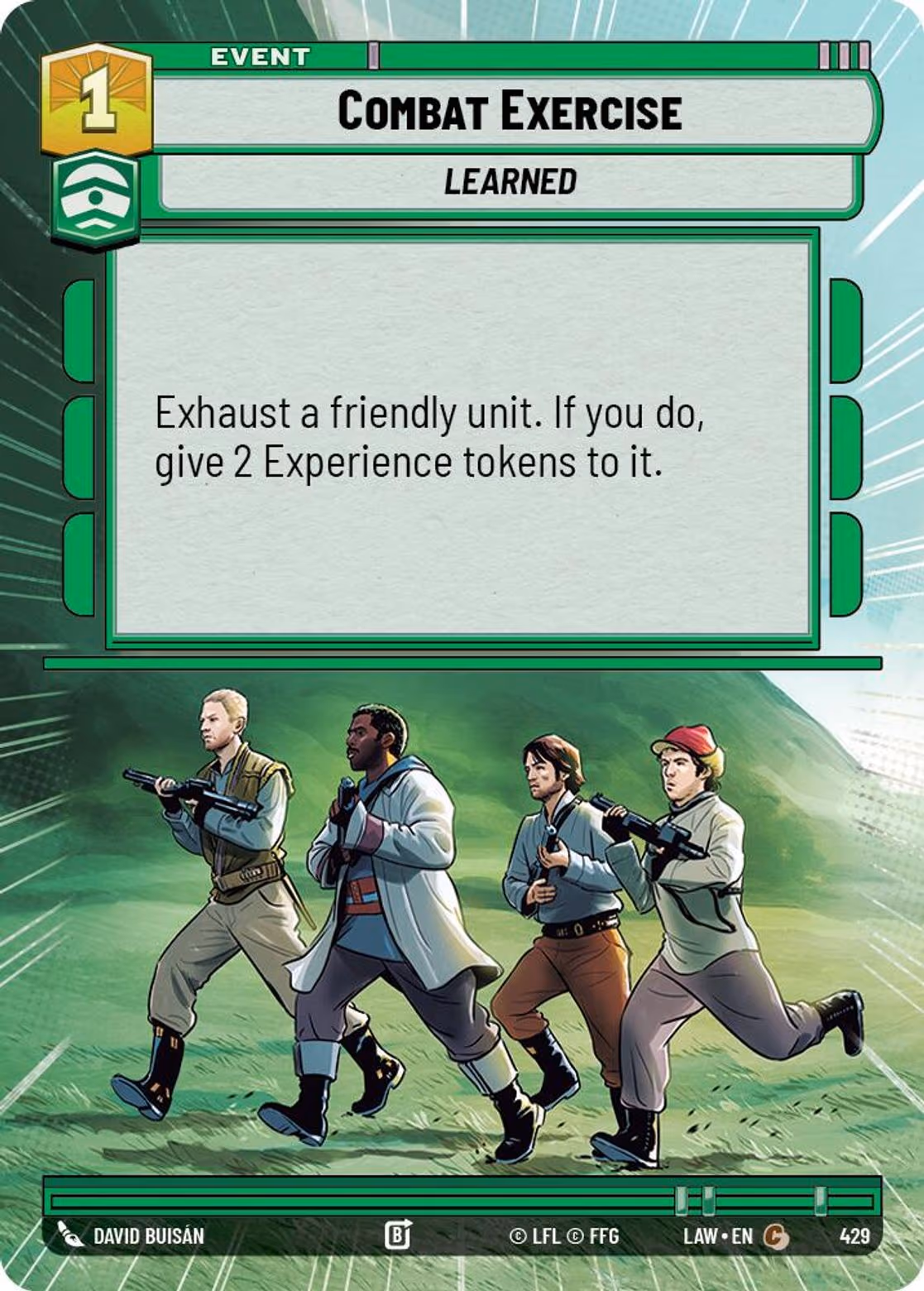 Combat Exercise LAW-429 Hyperspace Star Wars Unlimited card