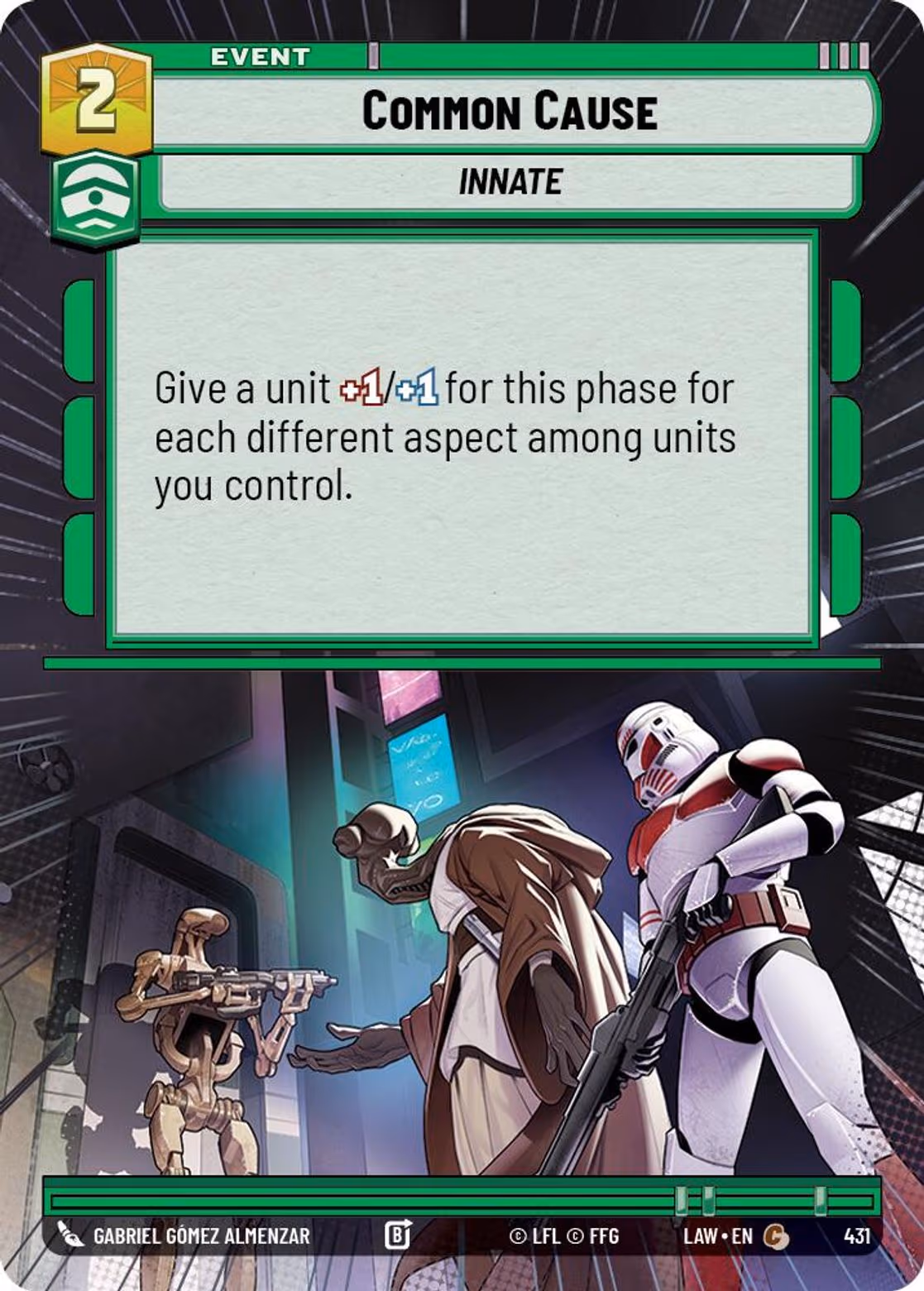 Common Cause LAW-431 Hyperspace Star Wars Unlimited card