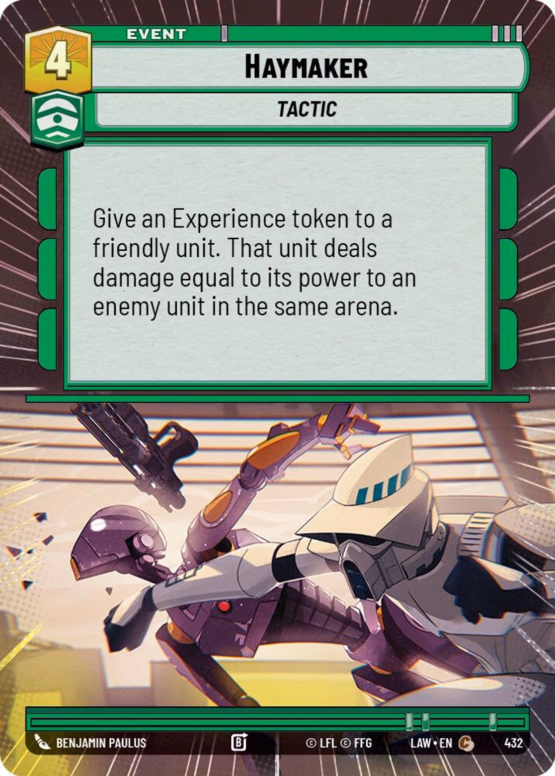 Haymaker LAW-432 Hyperspace Star Wars Unlimited card