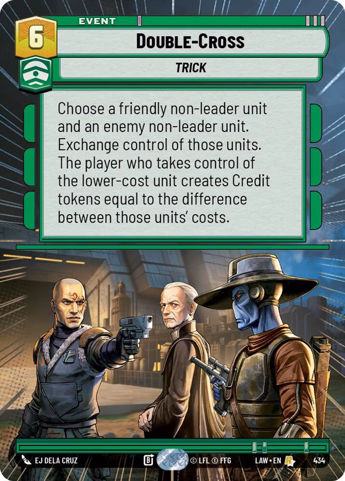 Double-Cross LAW-434 Hyperspace Star Wars Unlimited card