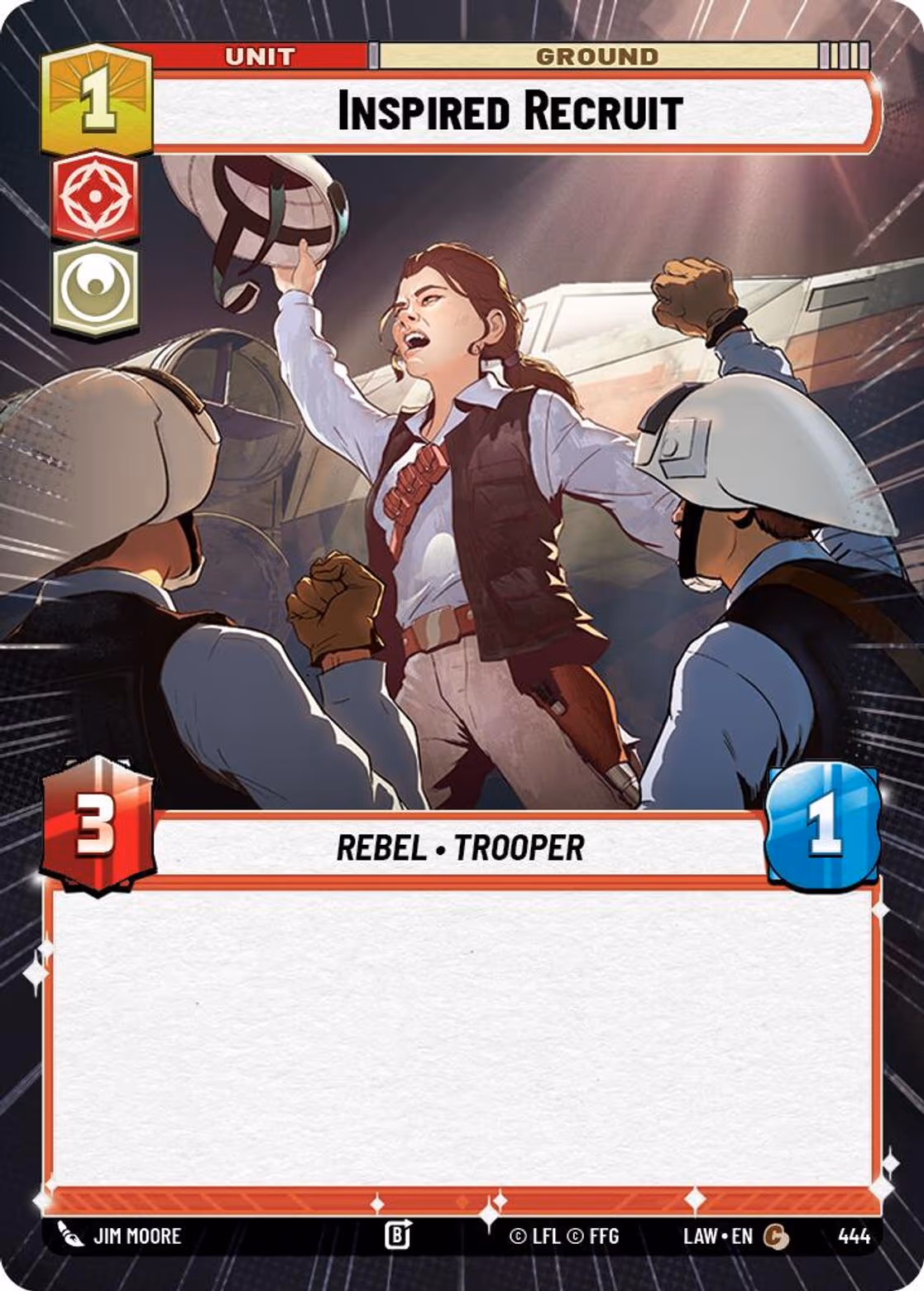 Inspired Recruit LAW-444 Hyperspace Star Wars Unlimited card