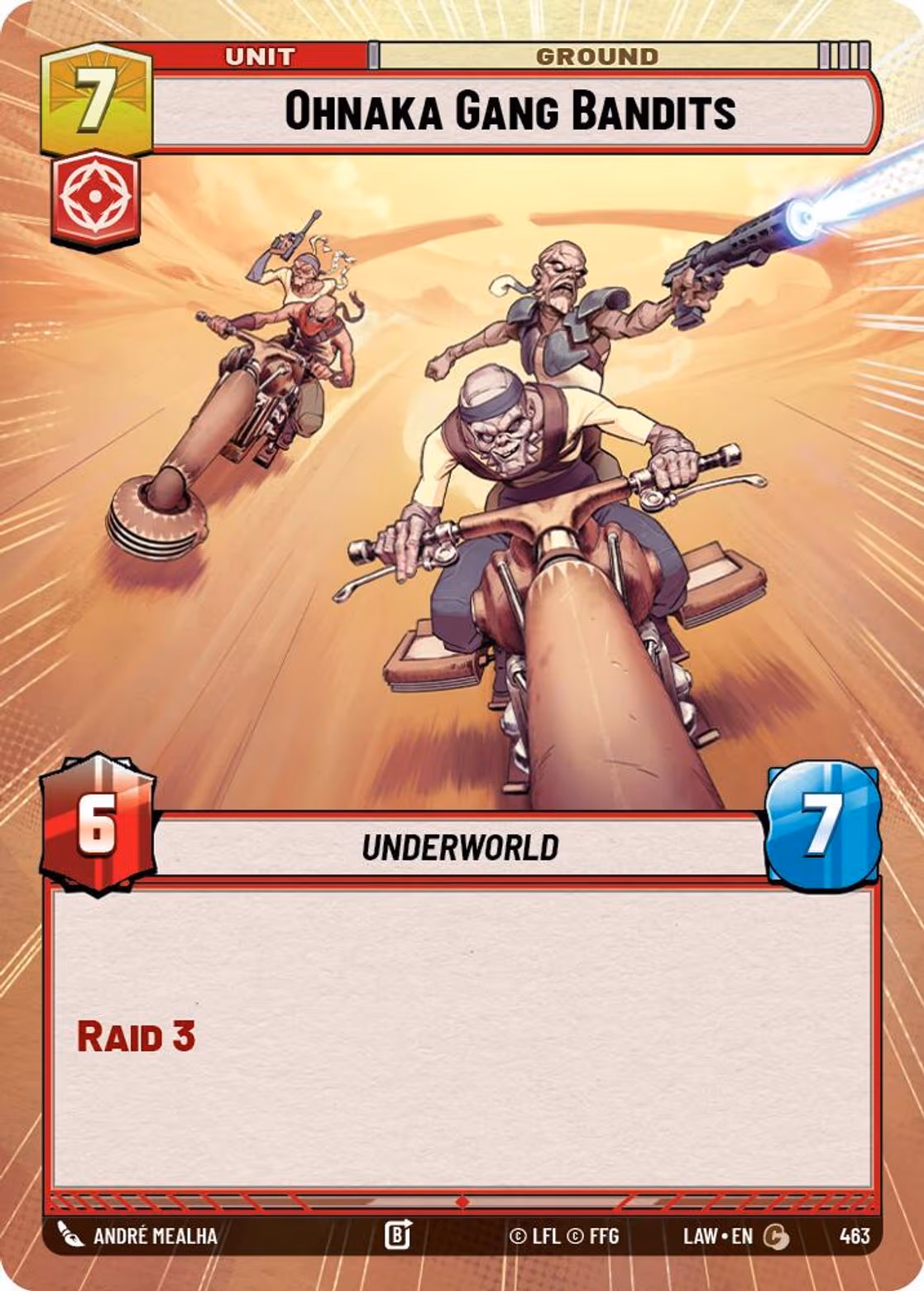 Ohnaka Gang Bandits LAW-463 Hyperspace Star Wars Unlimited card