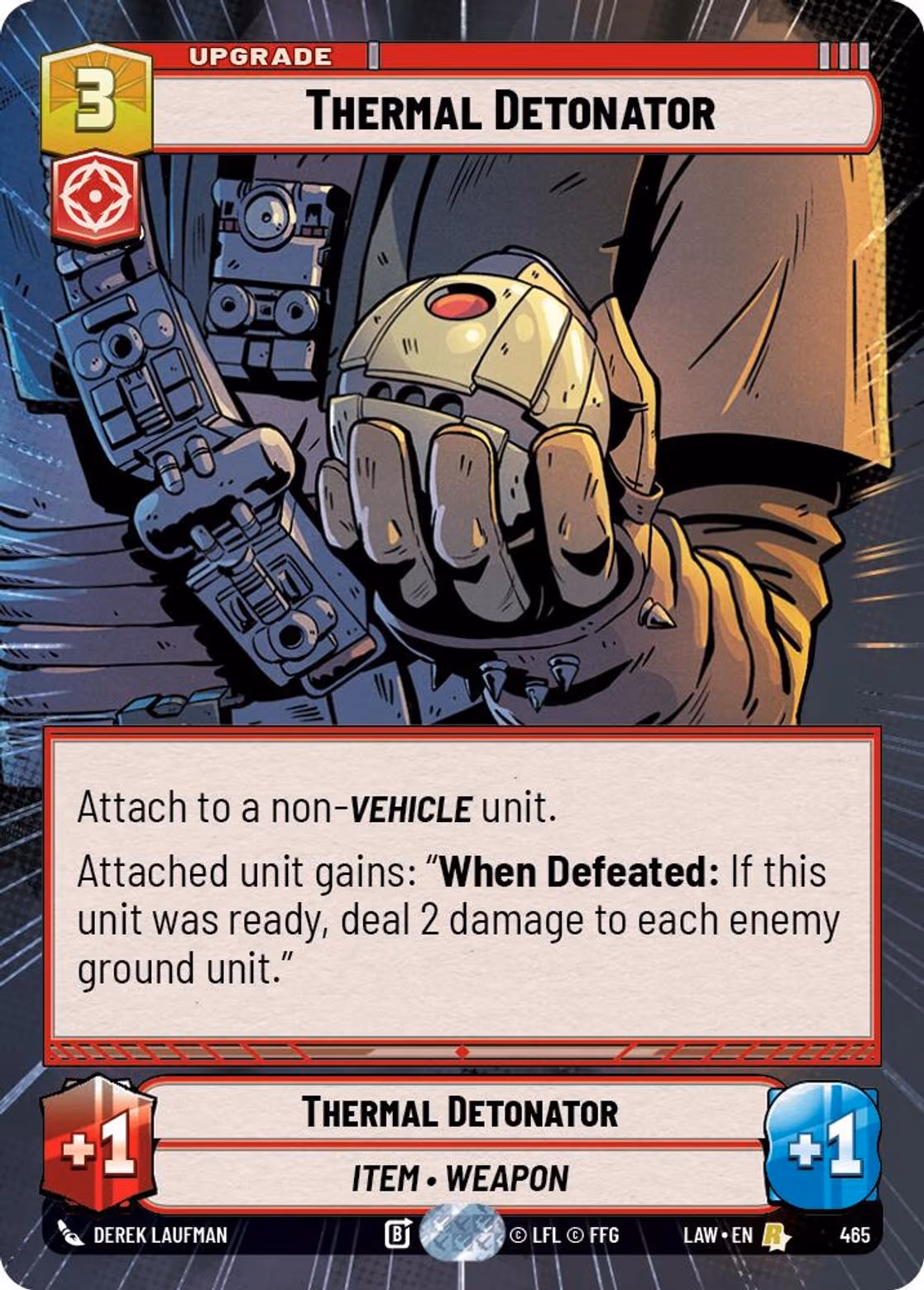 Thermal Detonator LAW-465 Hyperspace Star Wars Unlimited card