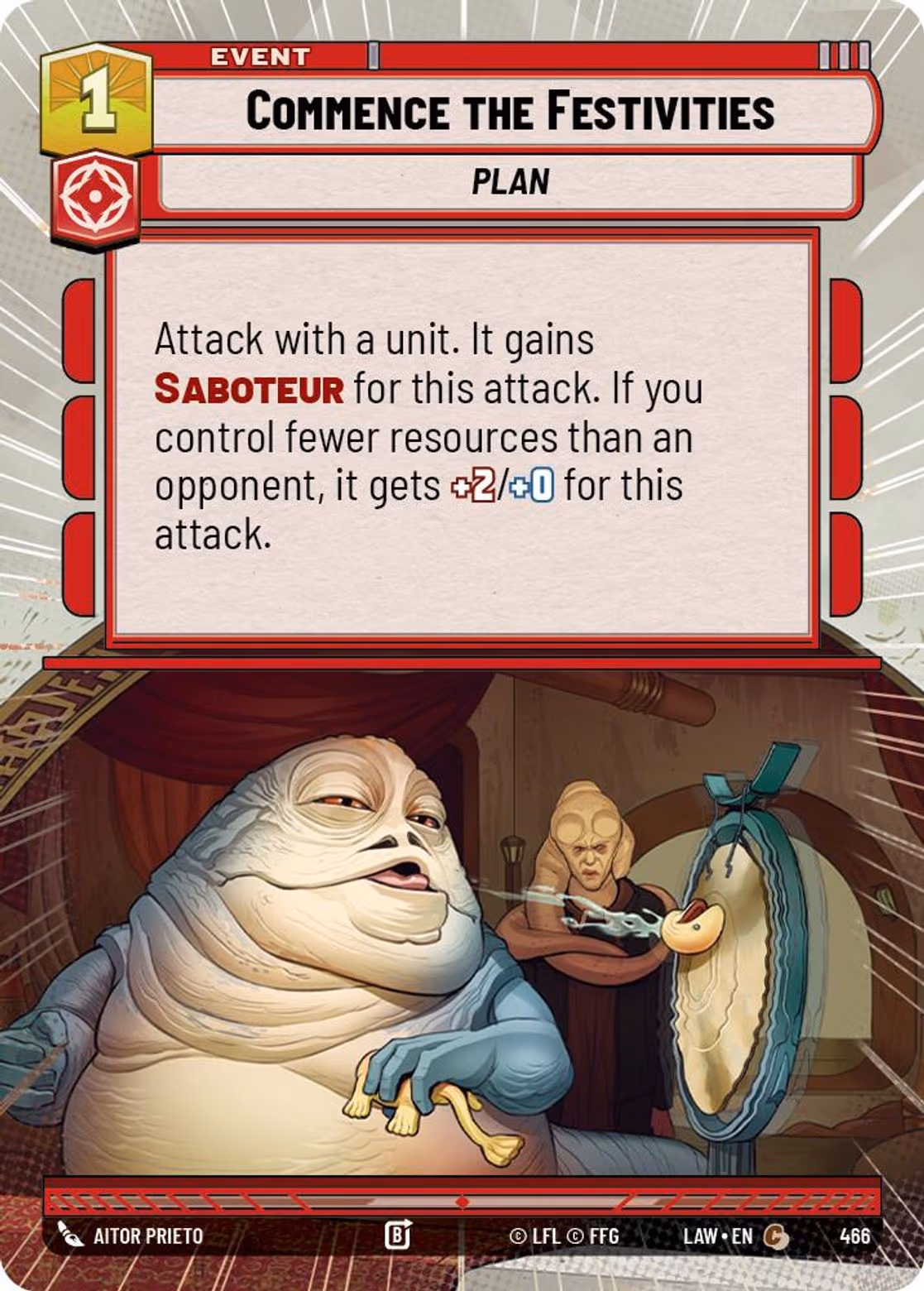 Commence the Festivities LAW-466 Hyperspace Star Wars Unlimited card