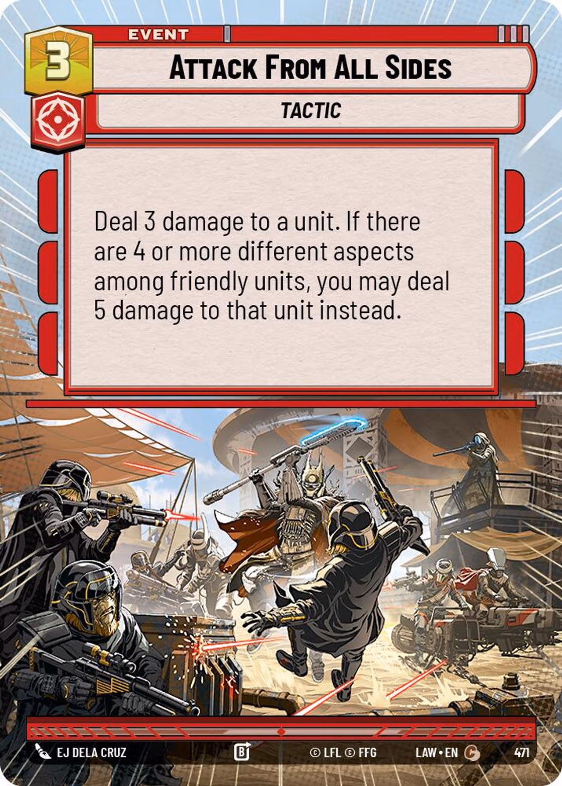 Attack From All Sides LAW-471 Hyperspace Star Wars Unlimited card