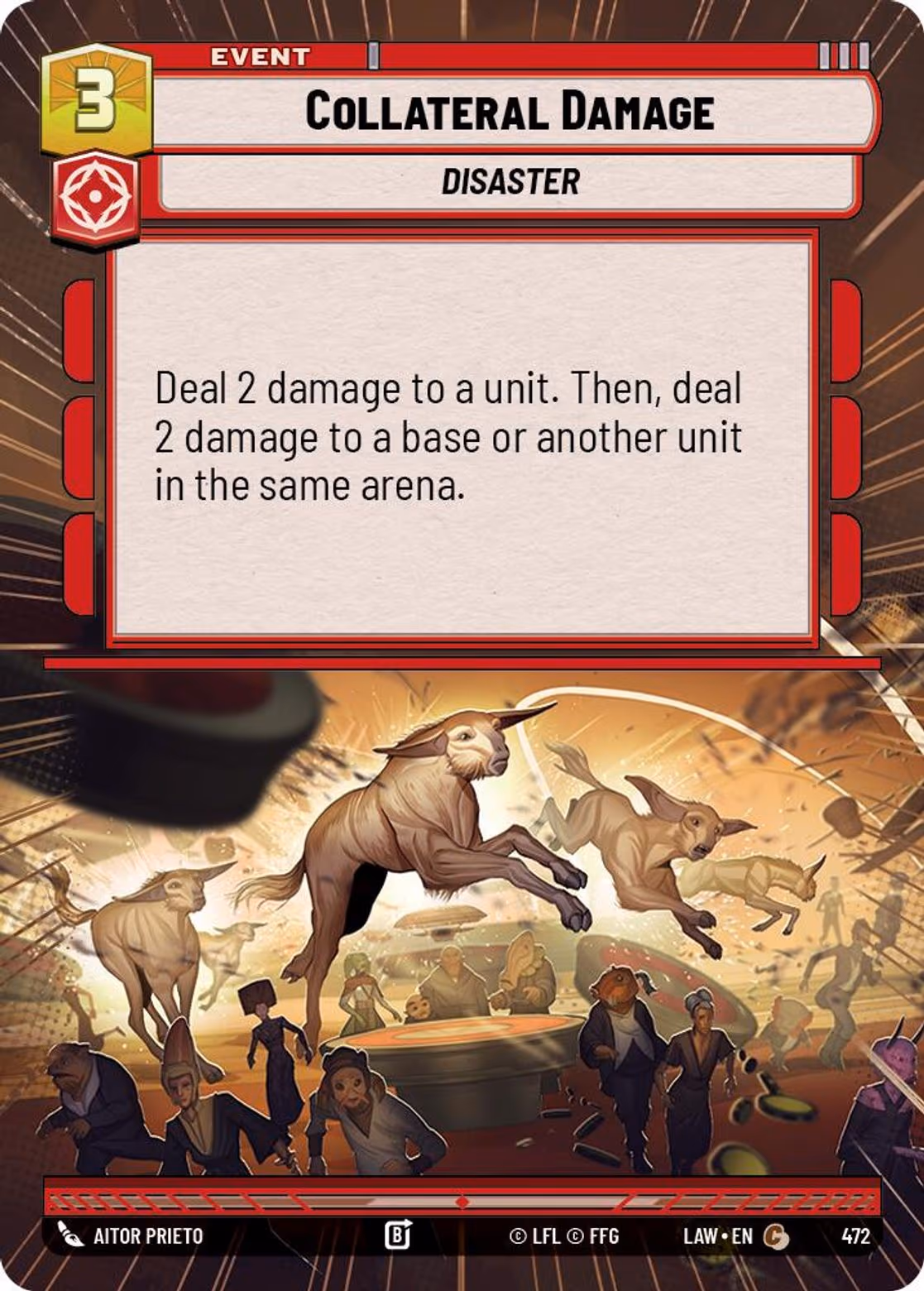 Collateral Damage LAW-472 Hyperspace Star Wars Unlimited card