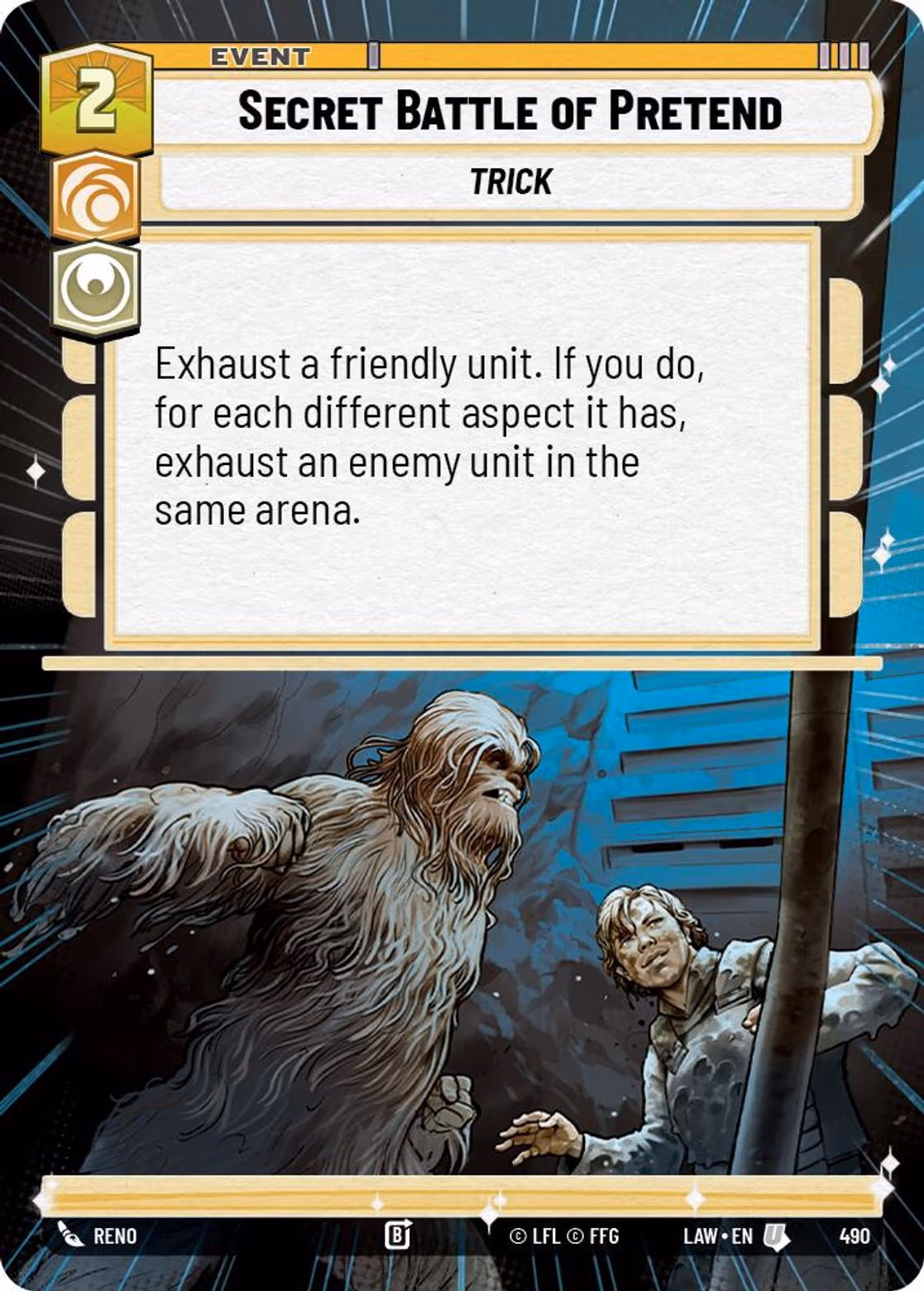 Secret Battle of Pretend LAW-490 Hyperspace Star Wars Unlimited card