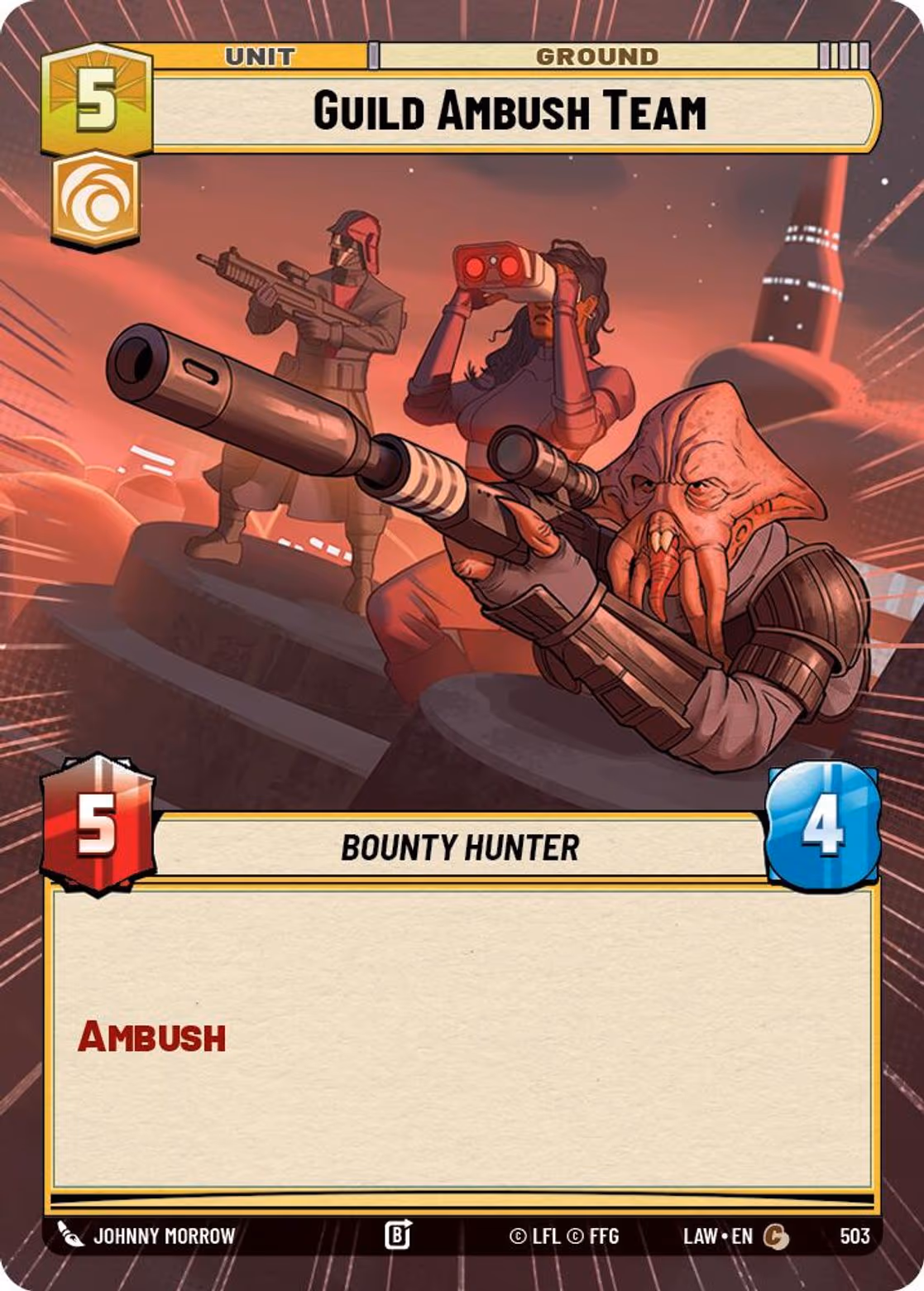 Guild Ambush Team LAW-503 Hyperspace Star Wars Unlimited card