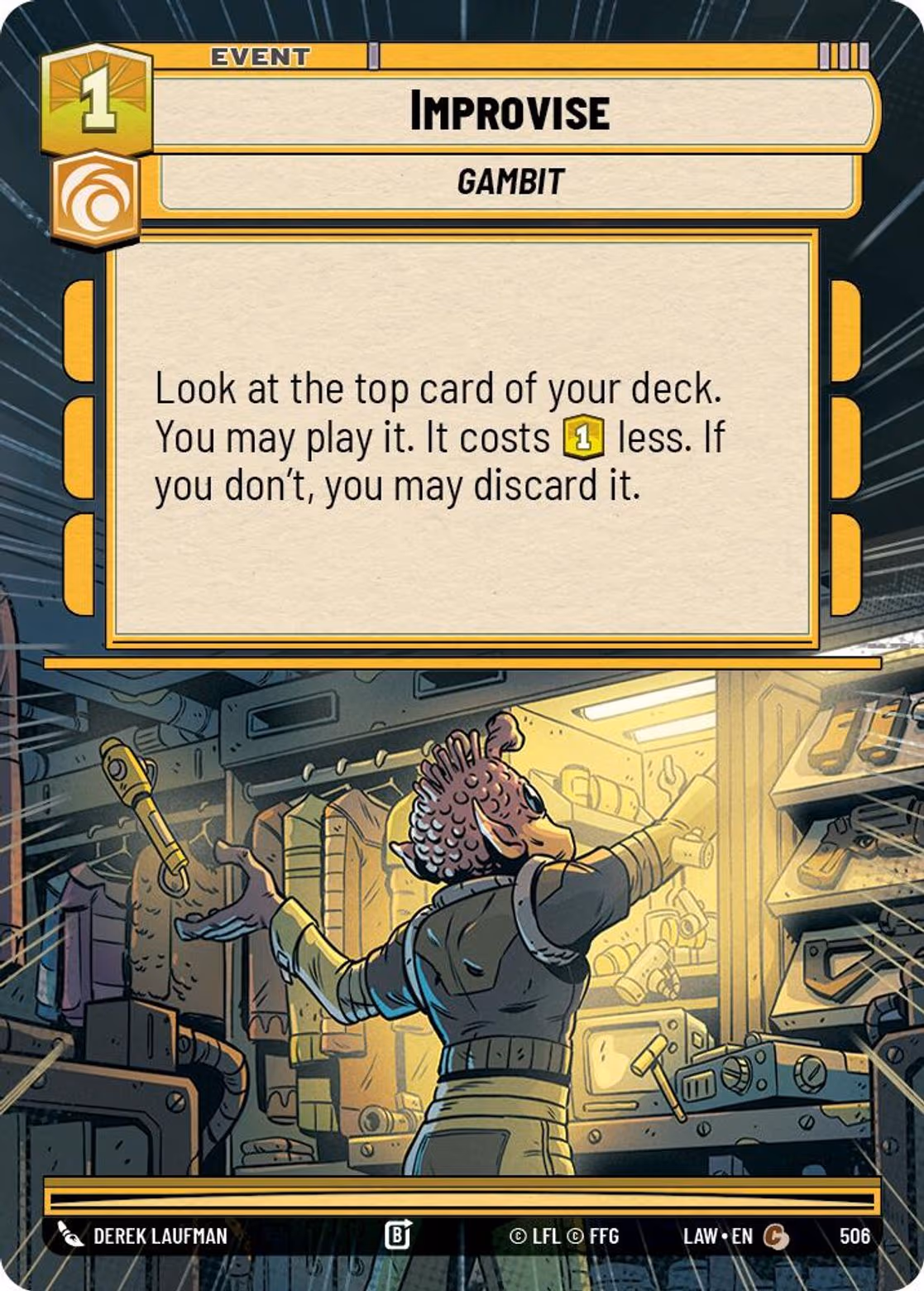 Improvise LAW-506 Hyperspace Star Wars Unlimited card