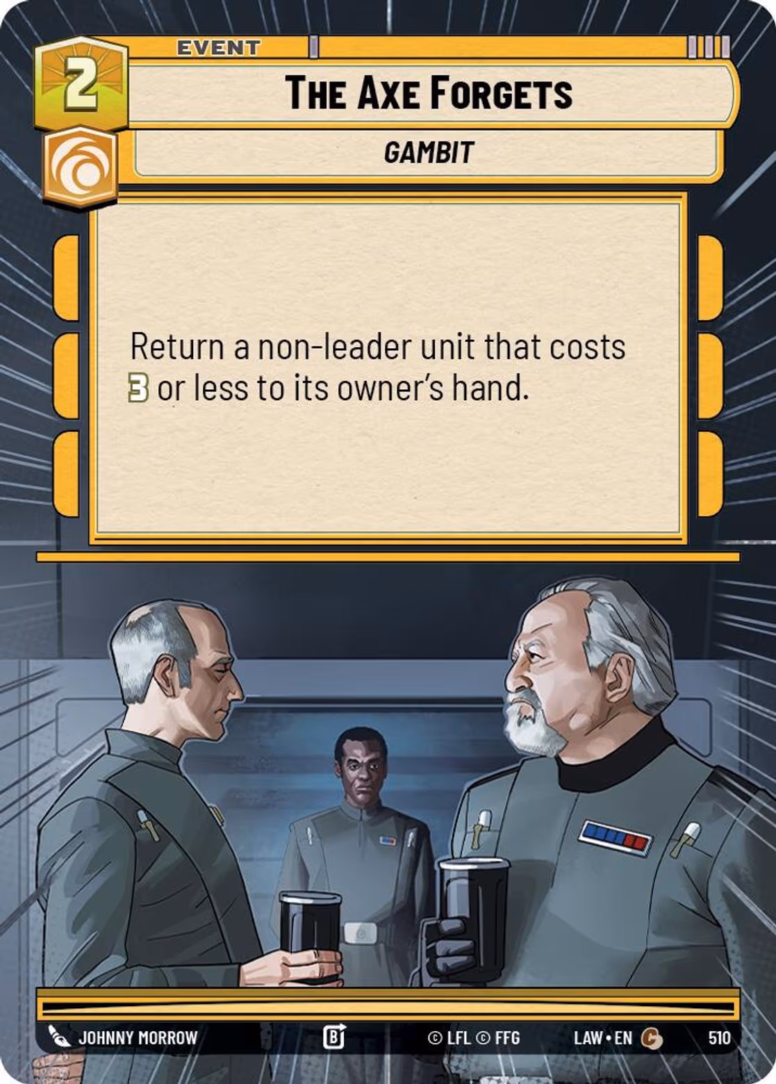 The Axe Forgets LAW-510 Hyperspace Star Wars Unlimited card
