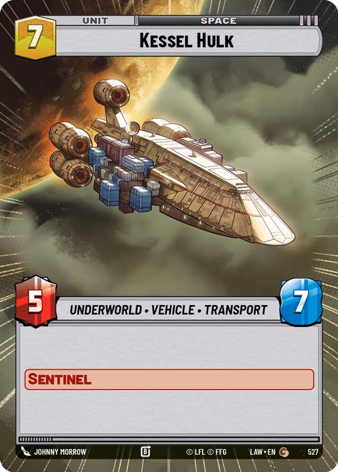 Kessel Hulk LAW-527 Hyperspace Star Wars Unlimited card