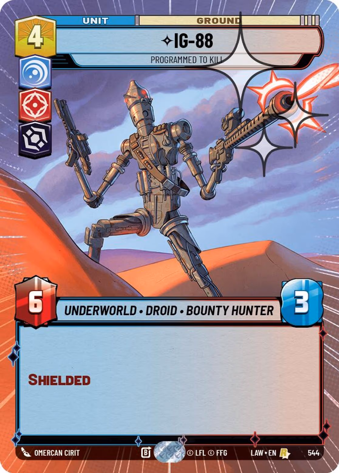 IG-88 - Programmed to Kill LAW-544 Hyperspace Foil Star Wars Unlimited card
