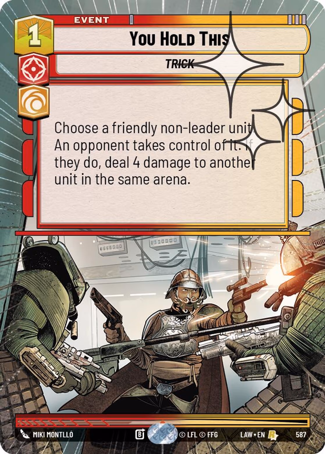 You Hold This LAW-587 Hyperspace Foil Star Wars Unlimited card