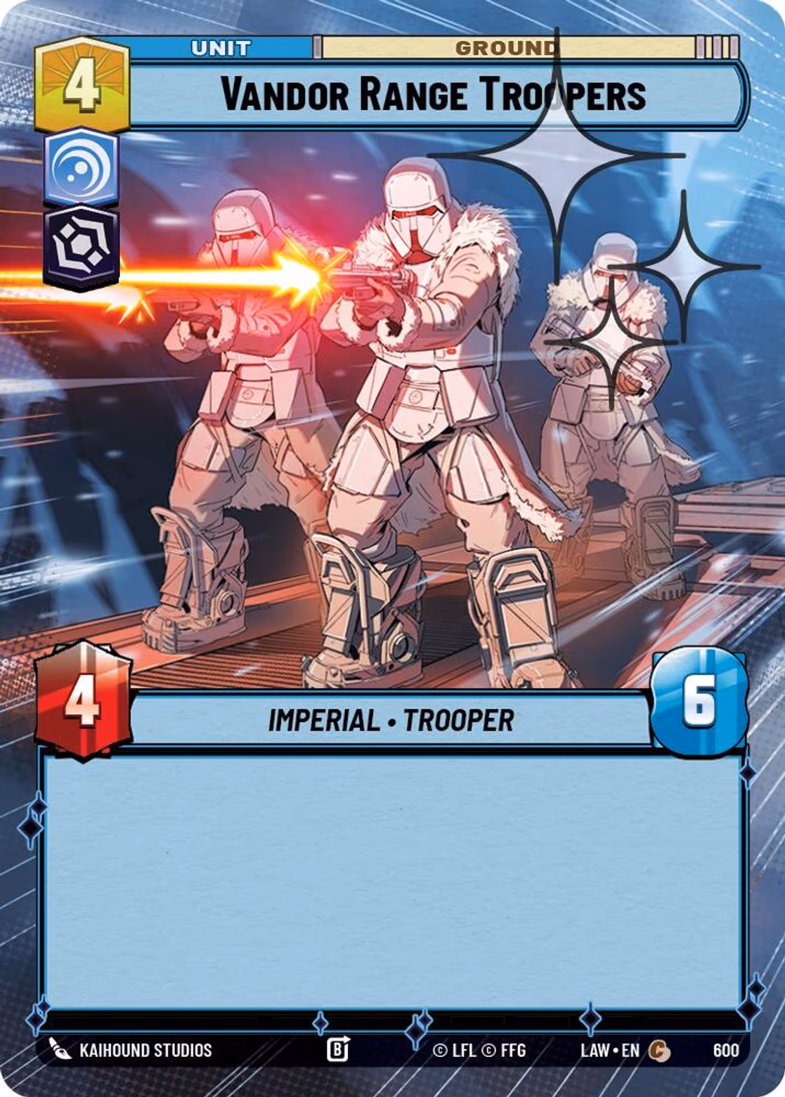 Vandor Range Troopers LAW-600 Hyperspace Foil Star Wars Unlimited card