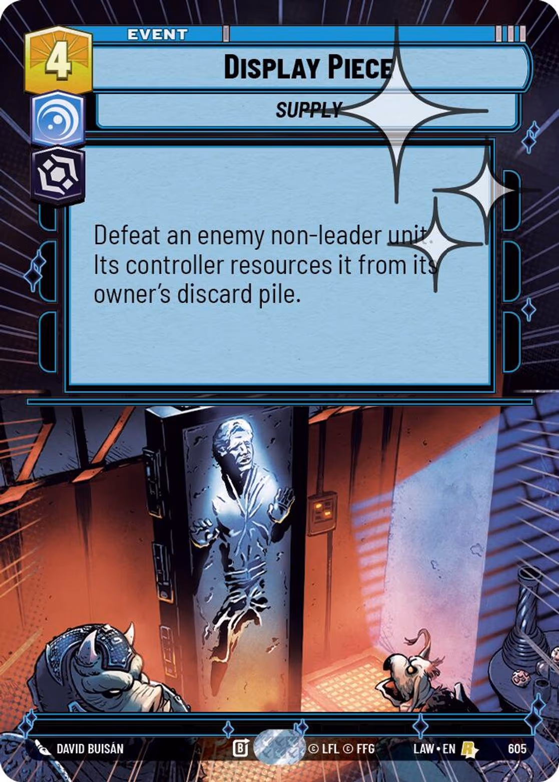 Display Piece LAW-605 Hyperspace Foil Star Wars Unlimited card