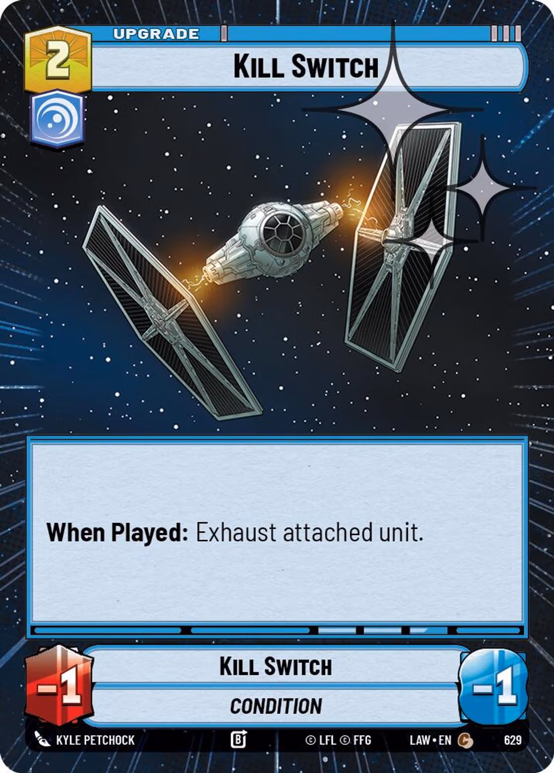 Kill Switch LAW-629 Hyperspace Foil Star Wars Unlimited card