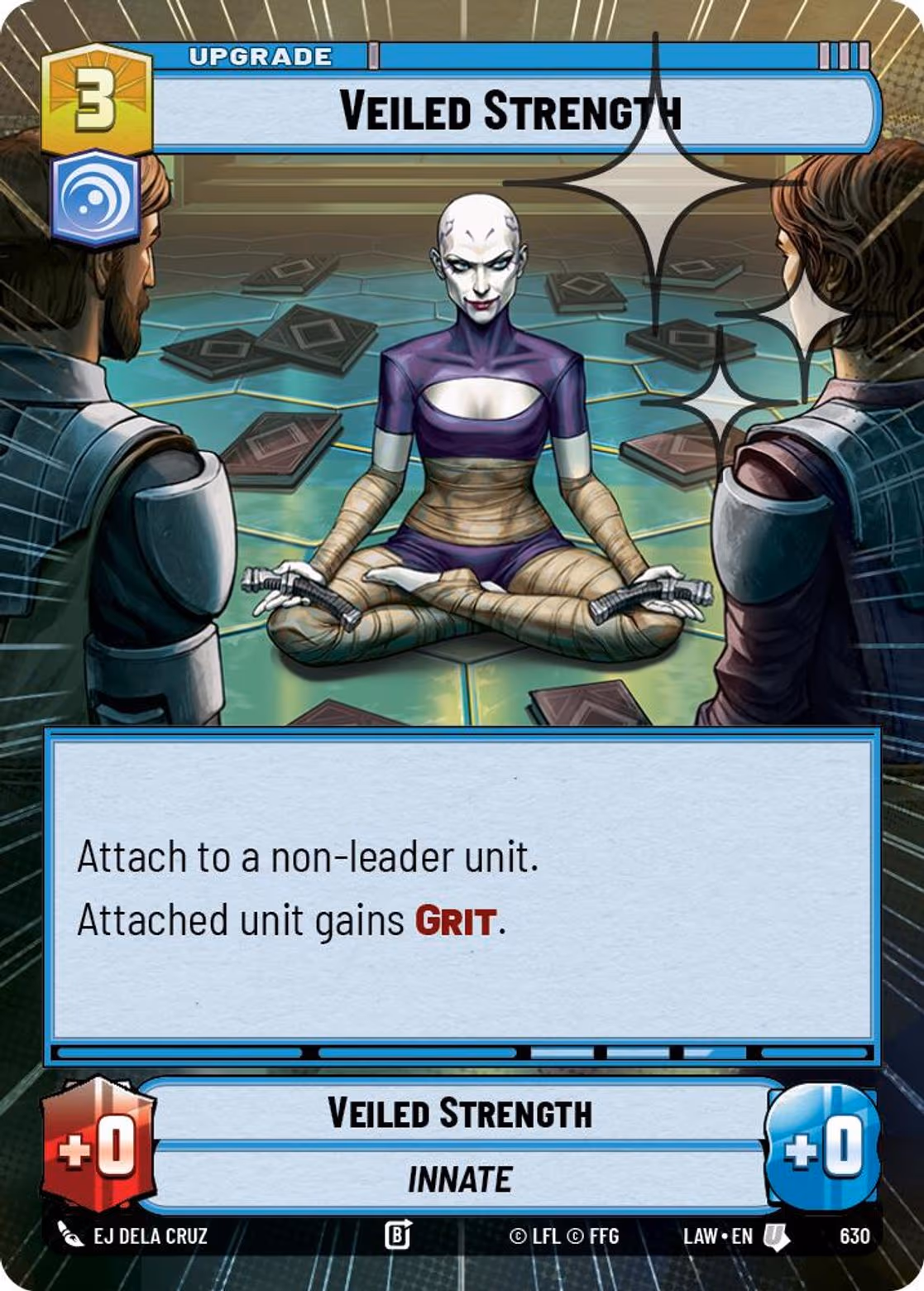 Veiled Strength LAW-630 Hyperspace Foil Star Wars Unlimited card