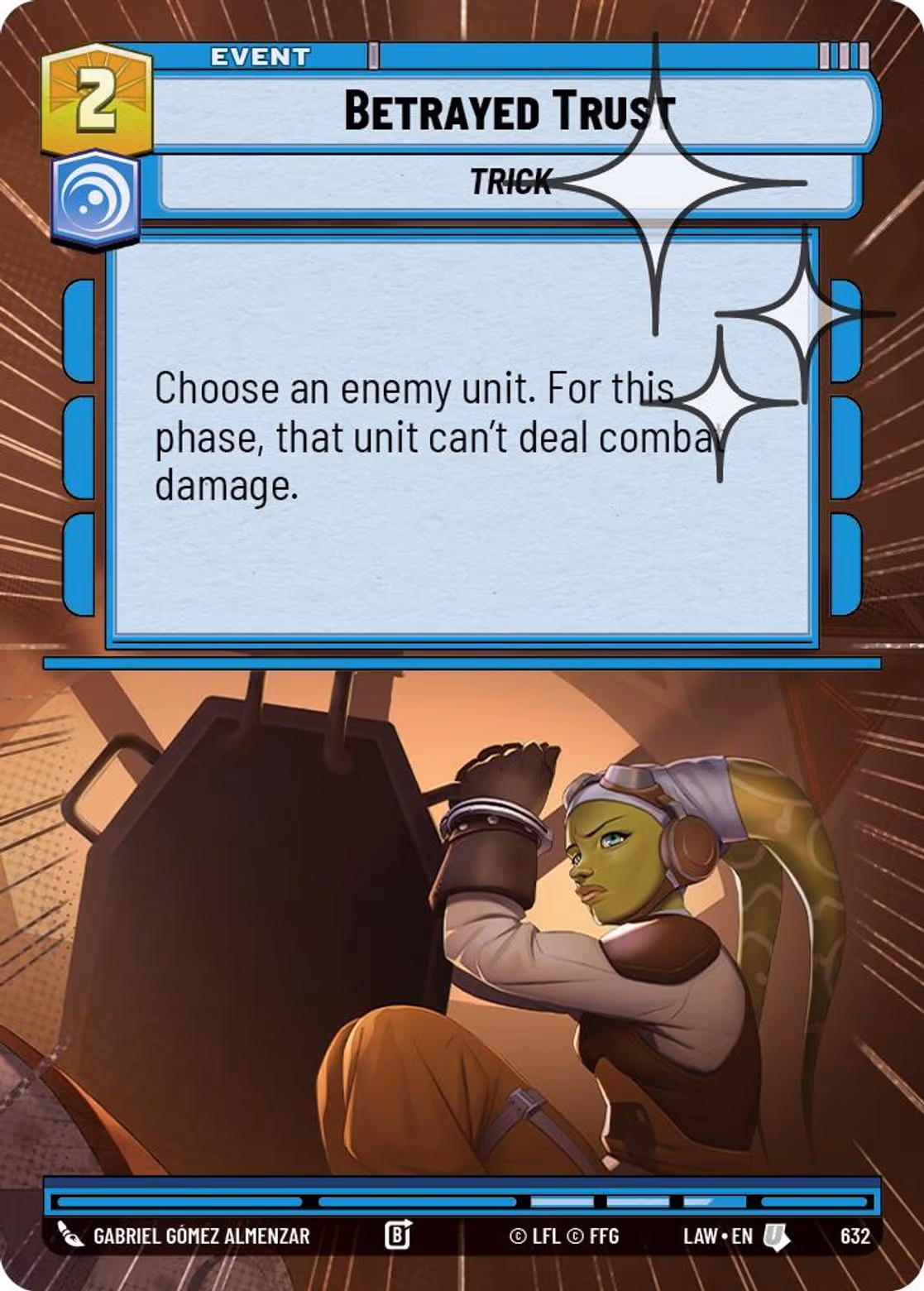 Betrayed Trust LAW-632 Hyperspace Foil Star Wars Unlimited card