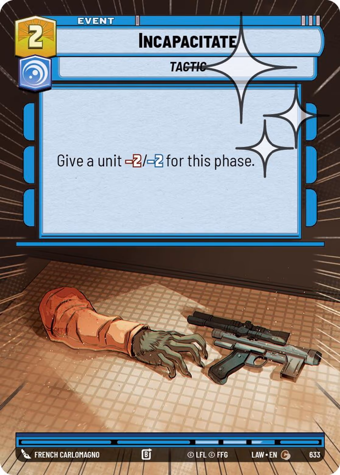 Incapacitate LAW-633 Hyperspace Foil Star Wars Unlimited card